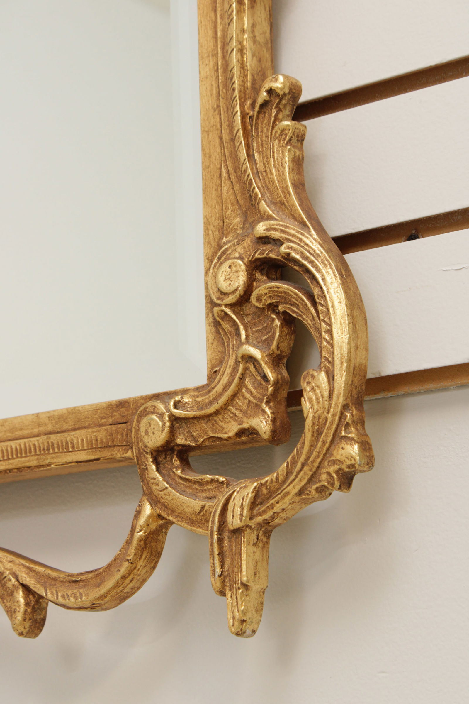 Friedman Brothers Ornate Gold Finish Frame Mirror - 7