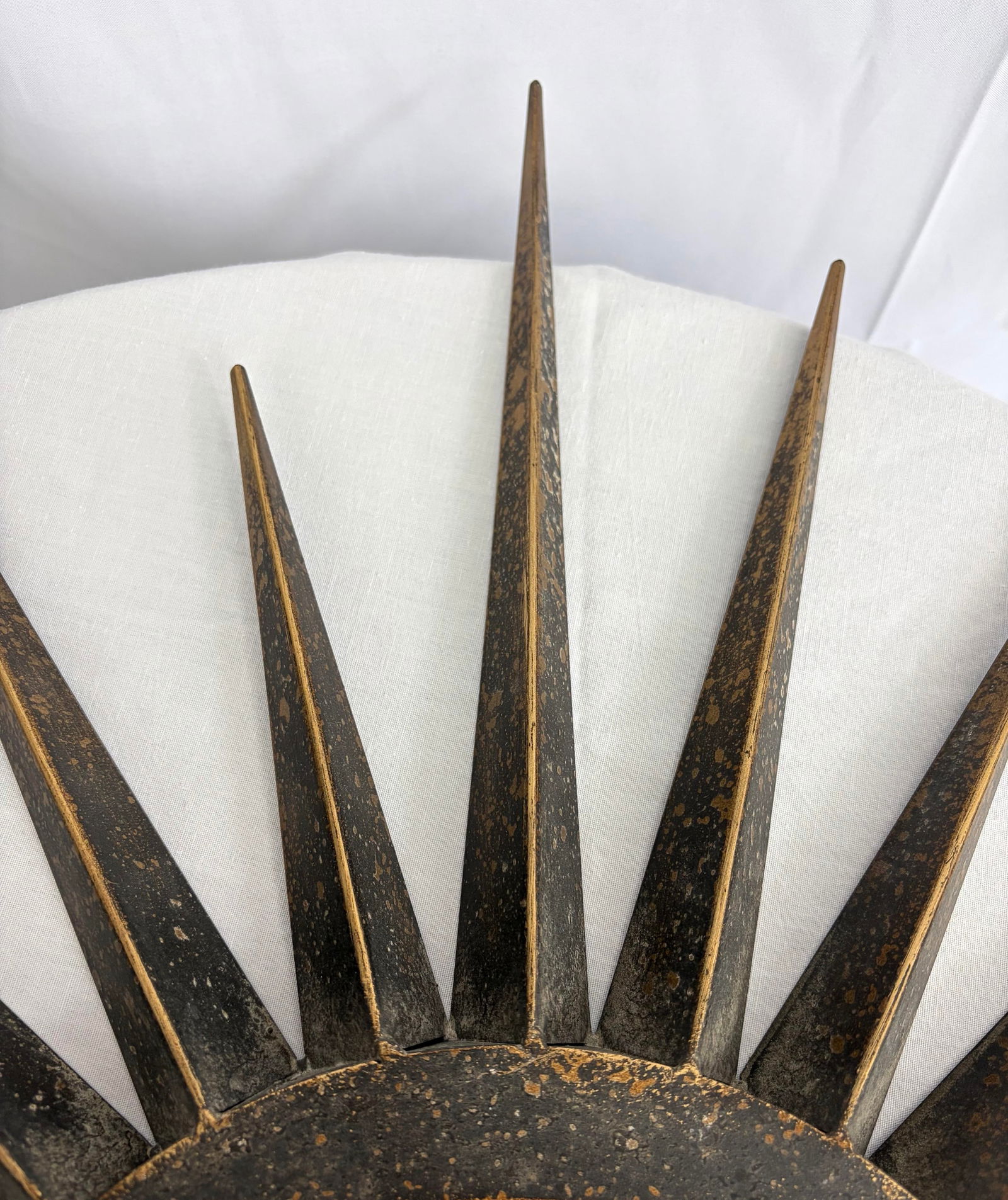 Mid 20th Century Modern Metal Starburst Wall Mirror - 3