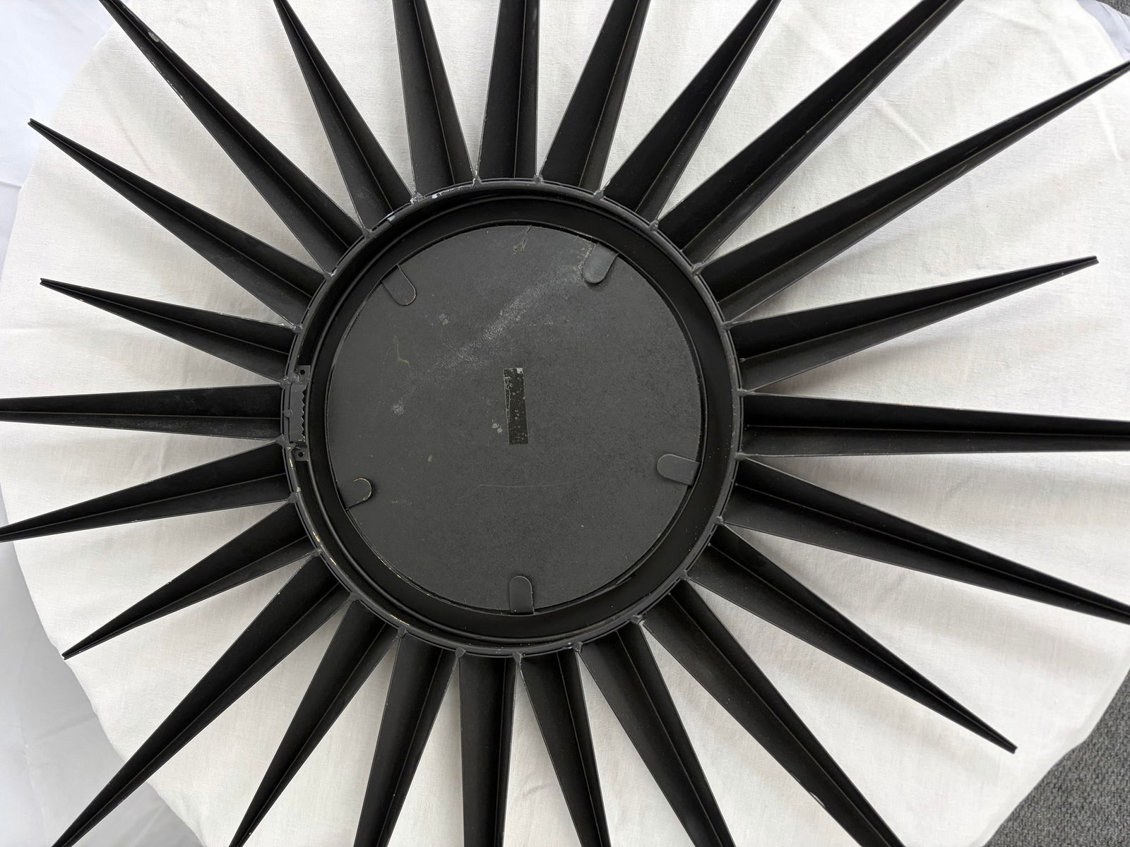 Mid 20th Century Modern Metal Starburst Wall Mirror - 8