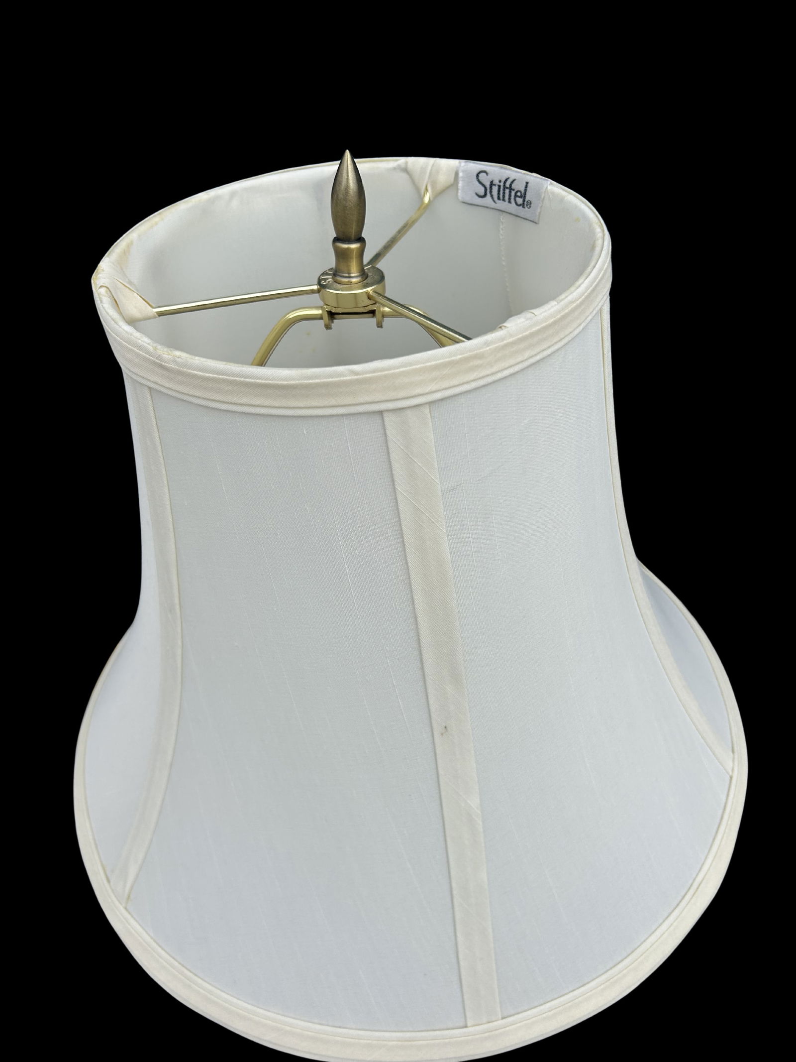 Vintage Stiffel Brass Table Lamps With Original Shades – Classic Baluster Form Traditional - 9