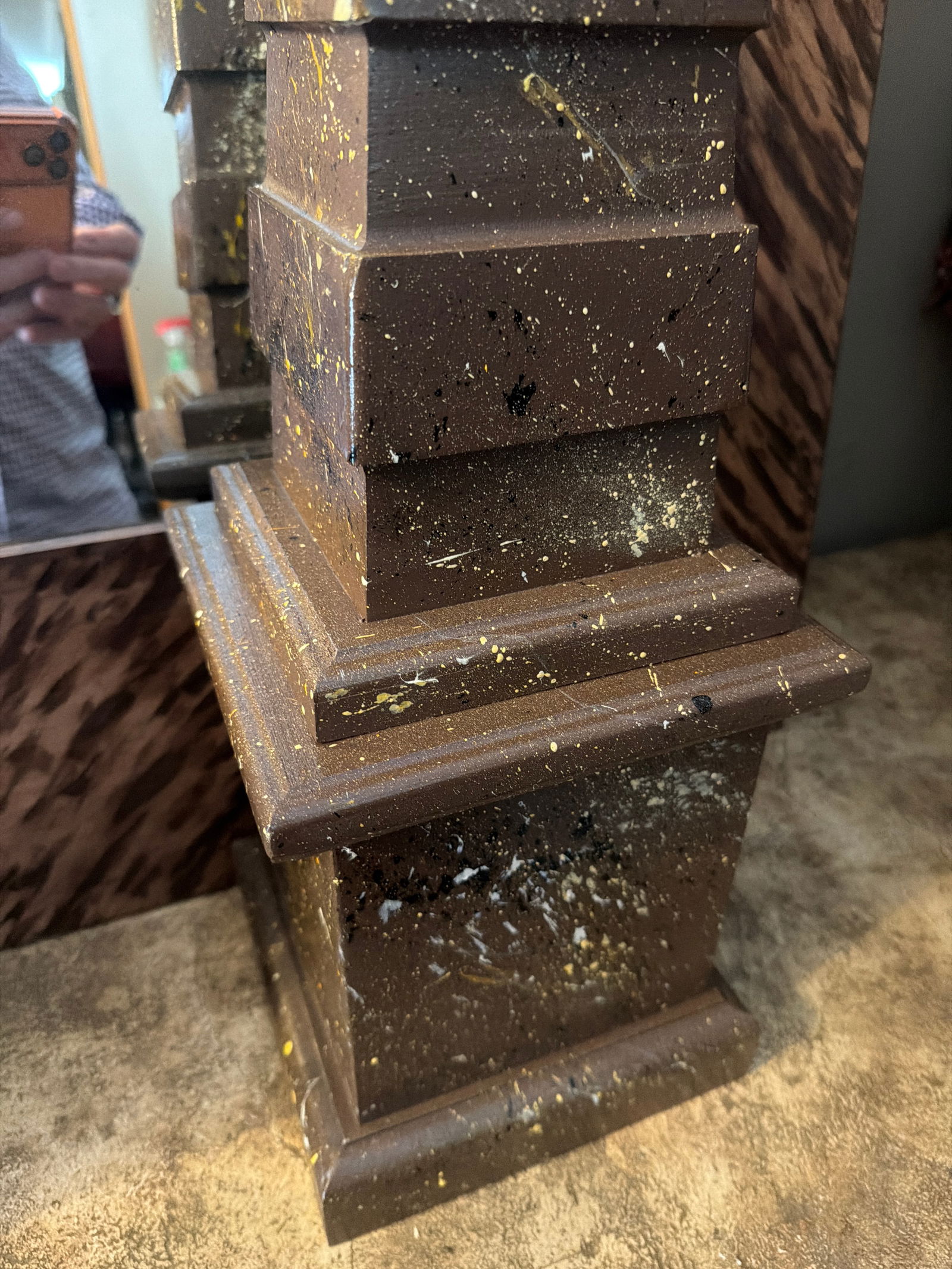 A Pair of Irwin and Lane Faux Porphyr Reticulated Obelisks - 8