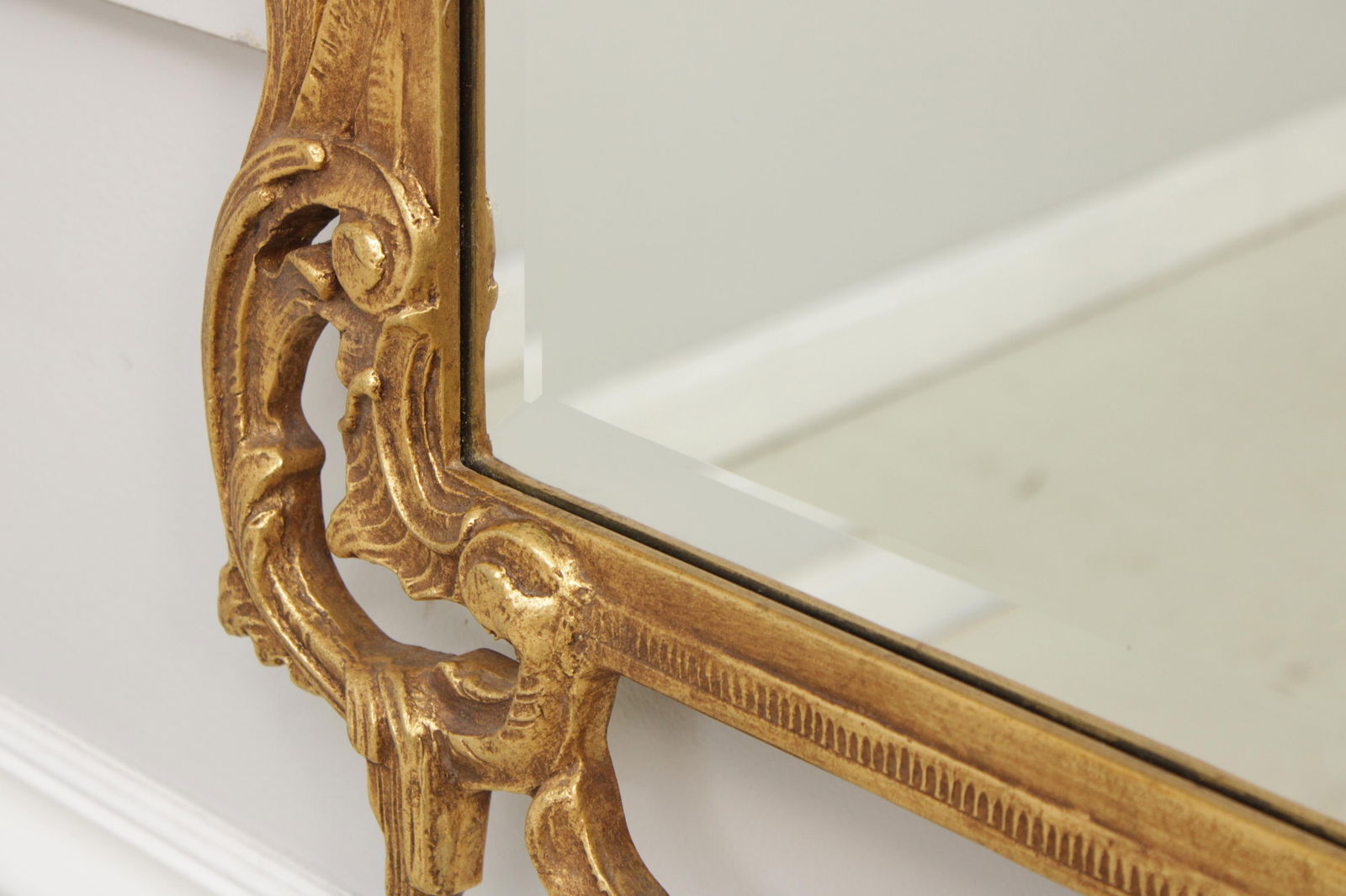 Friedman Brothers Gold Finish Ornate Mirror - 5