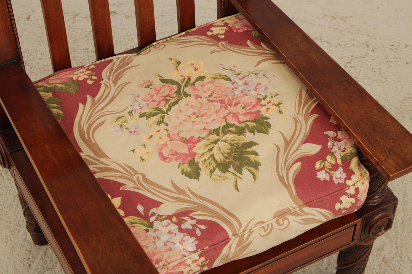 Ralph Lauren Caribbean Style Carved Mahogany Armchair - 10