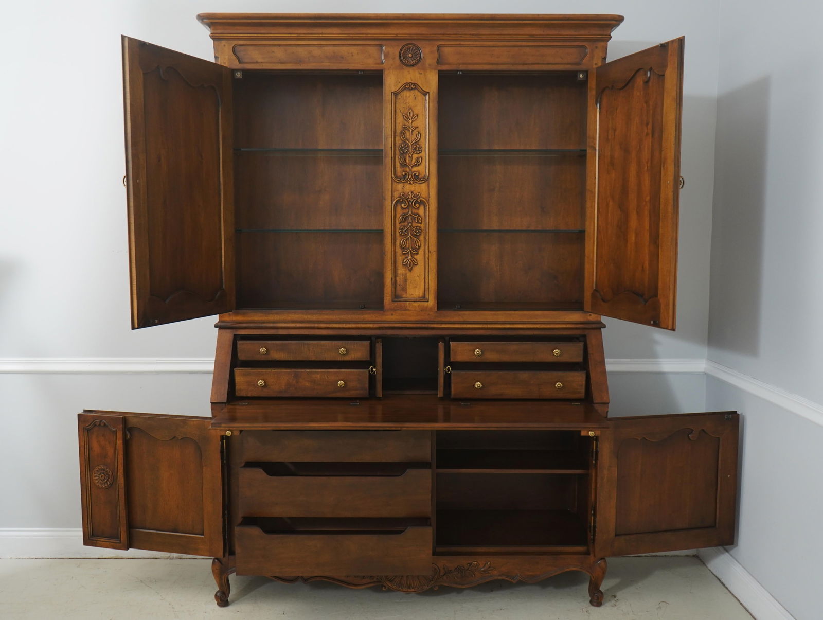 Henredon Country French Large Secretary Desk - 3