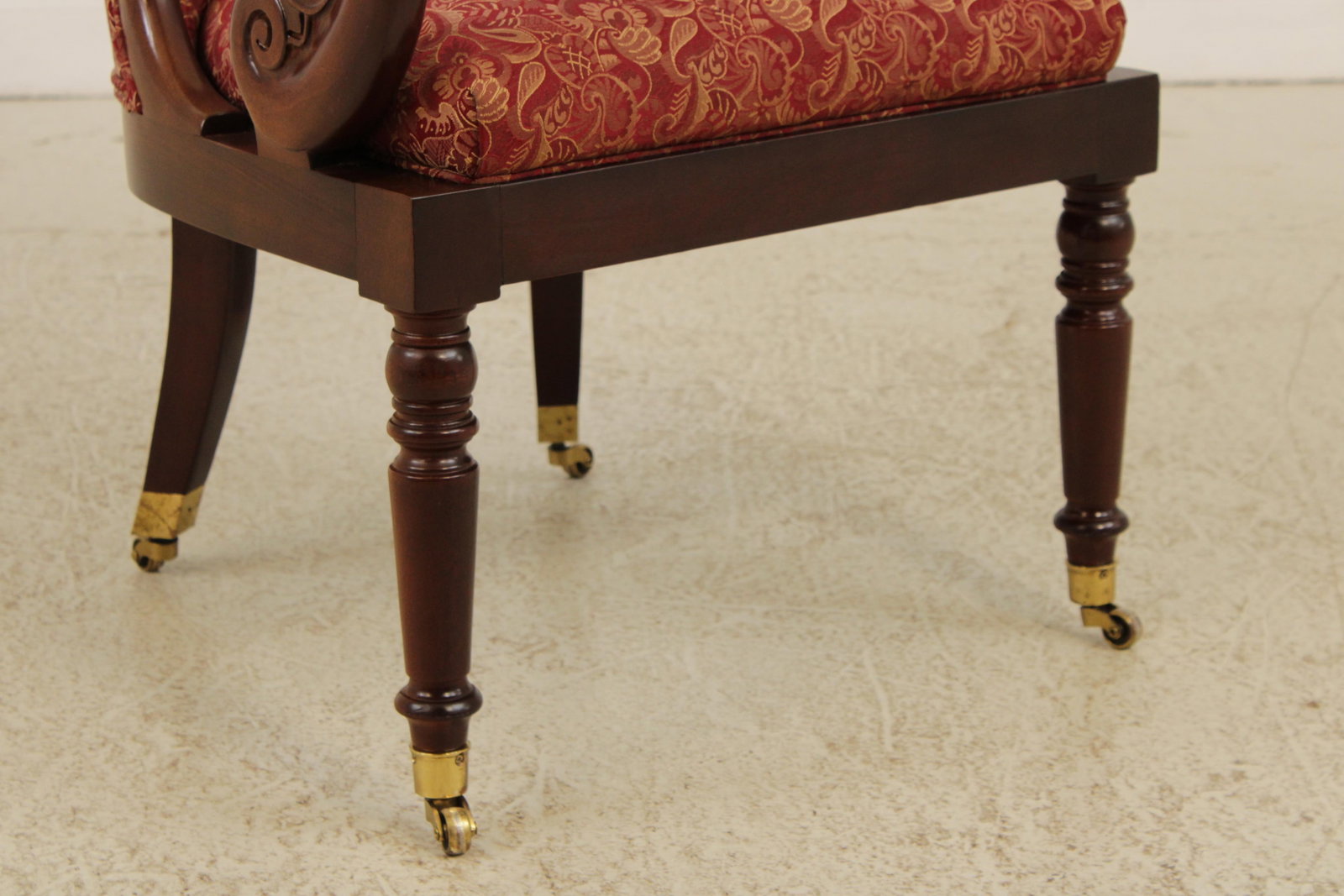 Hancock & Moore Regency Mahogany Upholstered Chair - 12