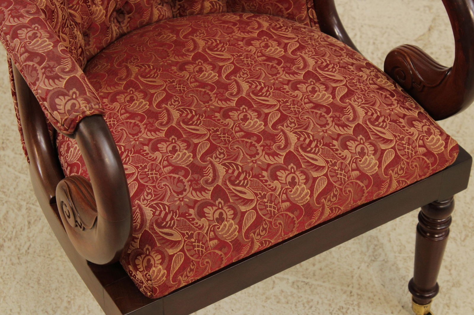 Hancock & Moore Regency Mahogany Upholstered Chair - 8