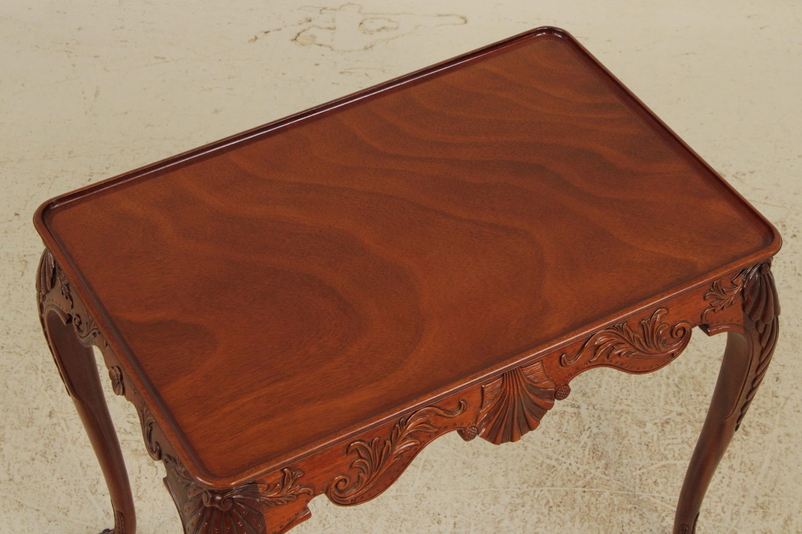 Kindel Irish Georgian Carved Mahogany Tea Table - 6