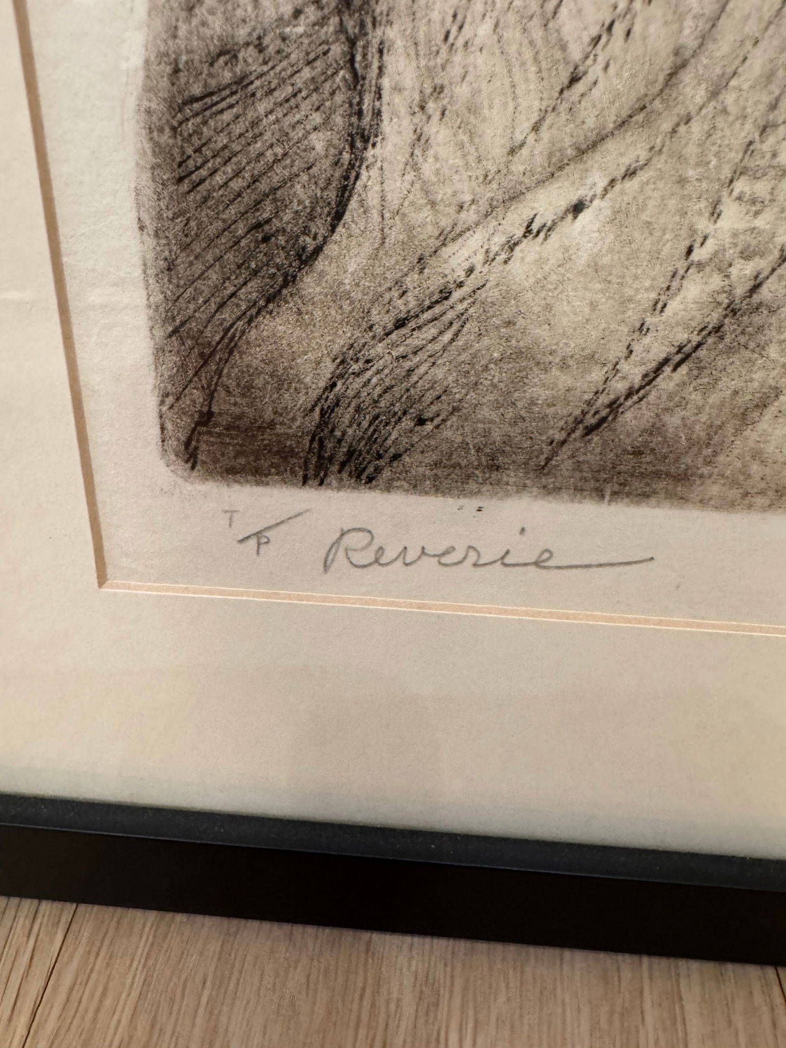 1960s Irving Amen "Reverie" Original Signed Etching - Rare Trial Proof - 4