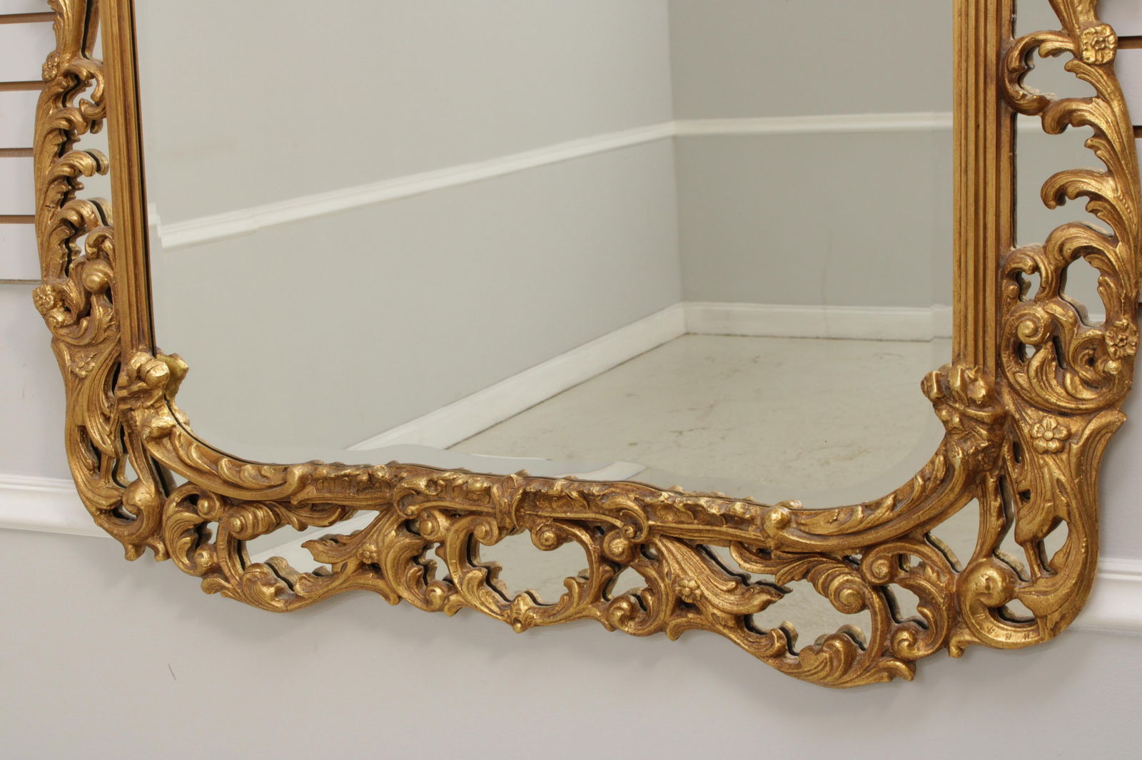 Friedman Brothers 6688 Large Ornate Gold Frame Mirror - 4