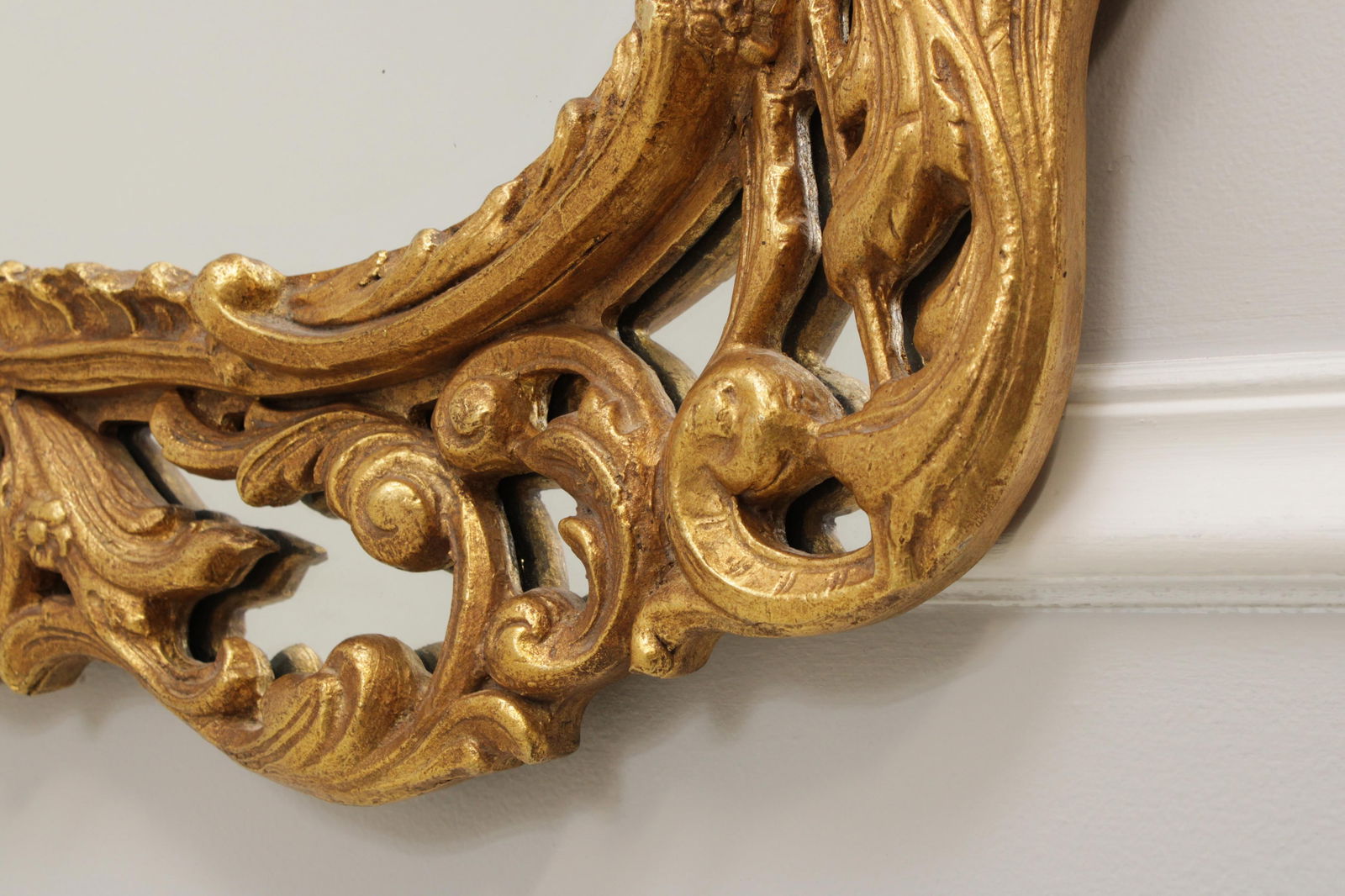 Friedman Brothers 6688 Large Ornate Gold Frame Mirror - 5