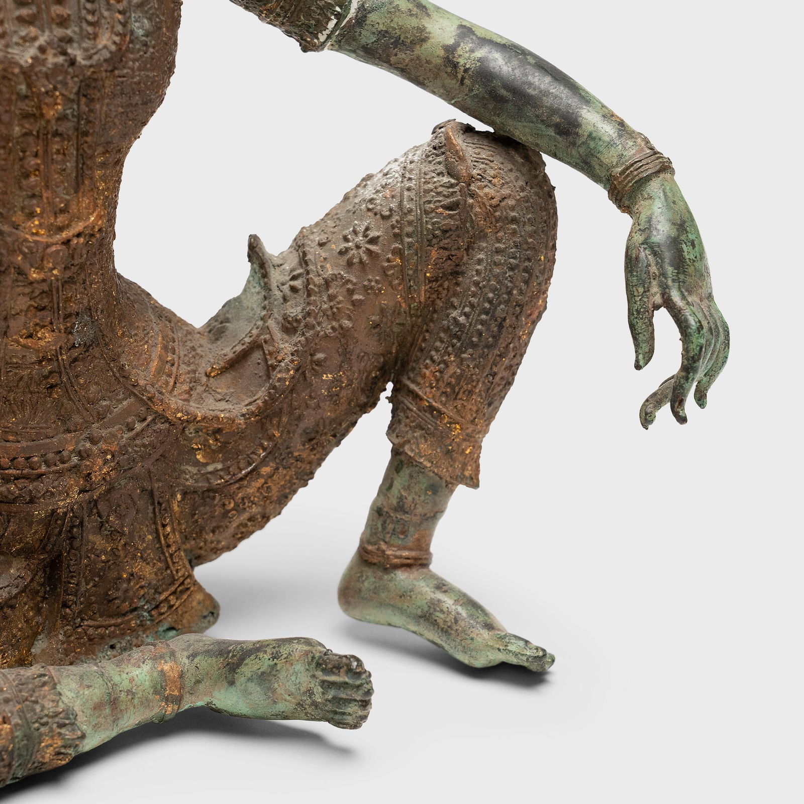 Thai Bronze Warrior Figure, C. 1900 - 4