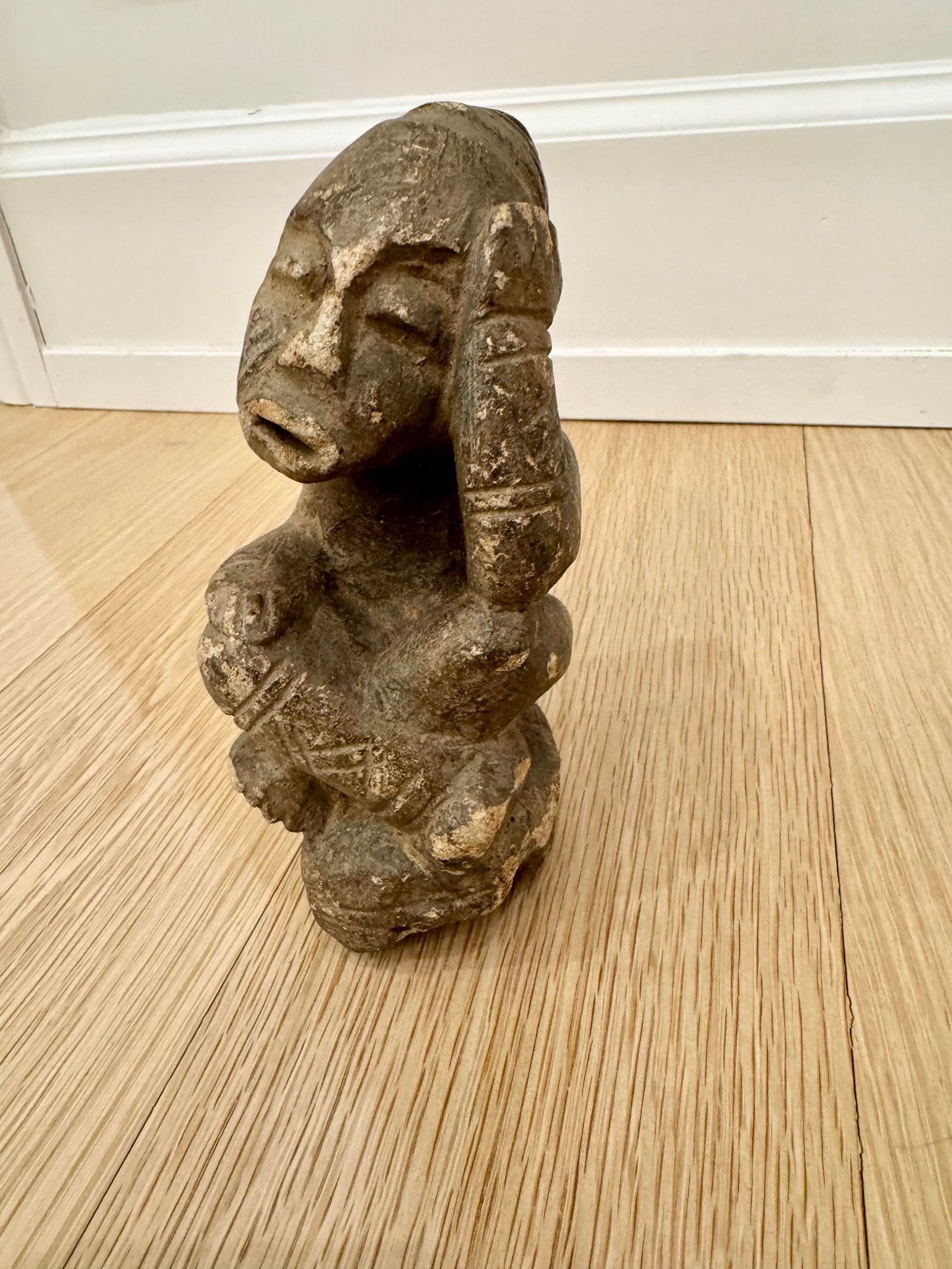 Antique 15th-17th Century Sapi Nomoli Stone Figure - West African Tribal Art - 3