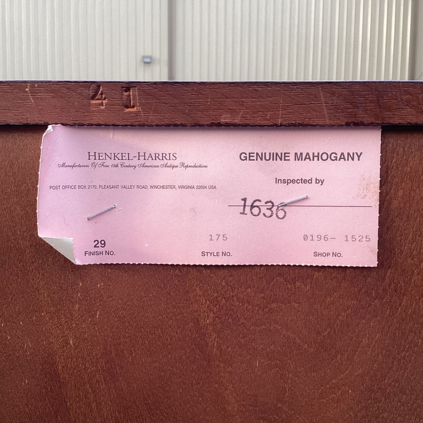 1980s Henkel Harris Genuine Mahogany Tall Chest of Drawers, Chippendale Style – Finish 29 - 7