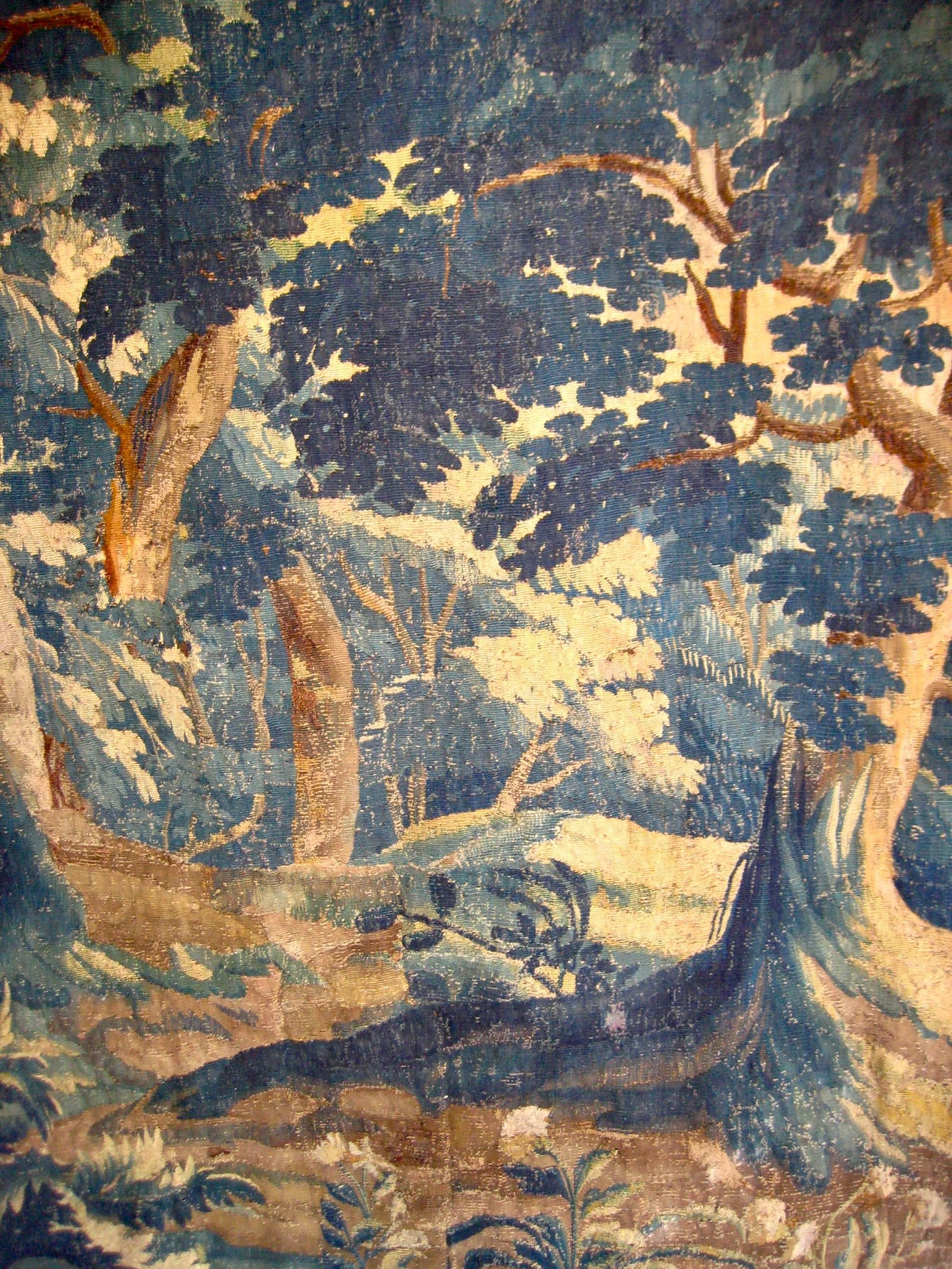 Flemish Tapestry Verdure Scene of a Forest XVIII Century - 2