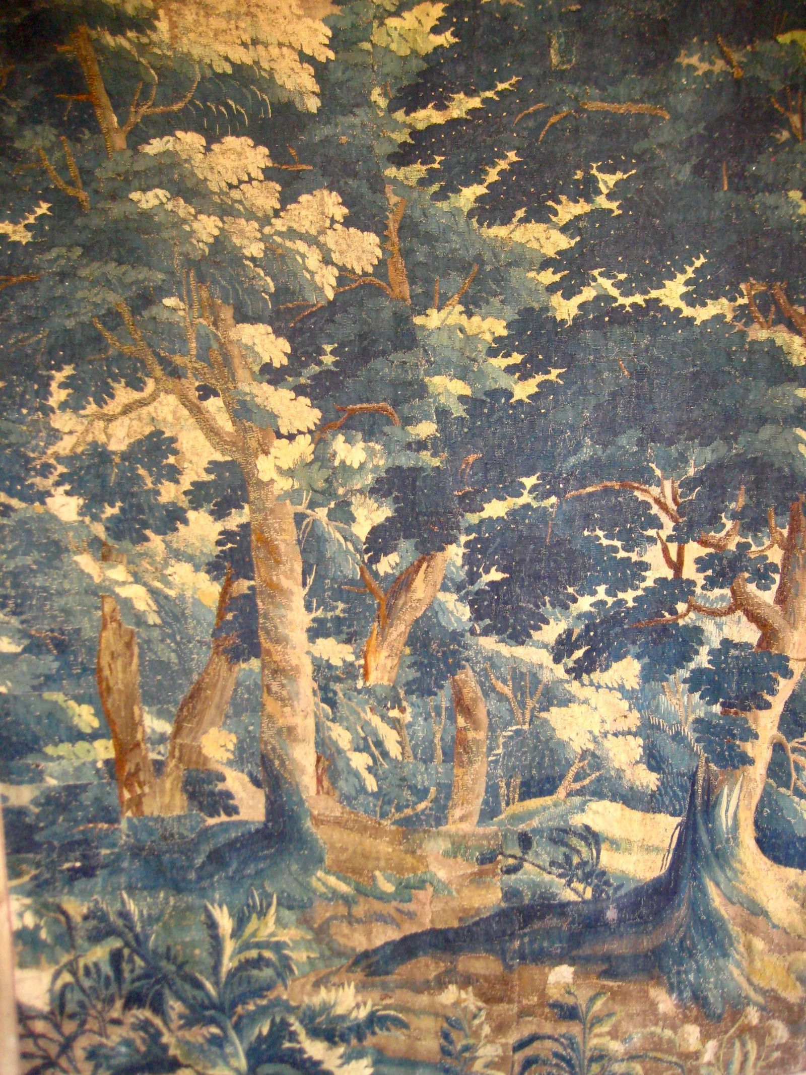 Flemish Tapestry Verdure Scene of a Forest XVIII Century - 4