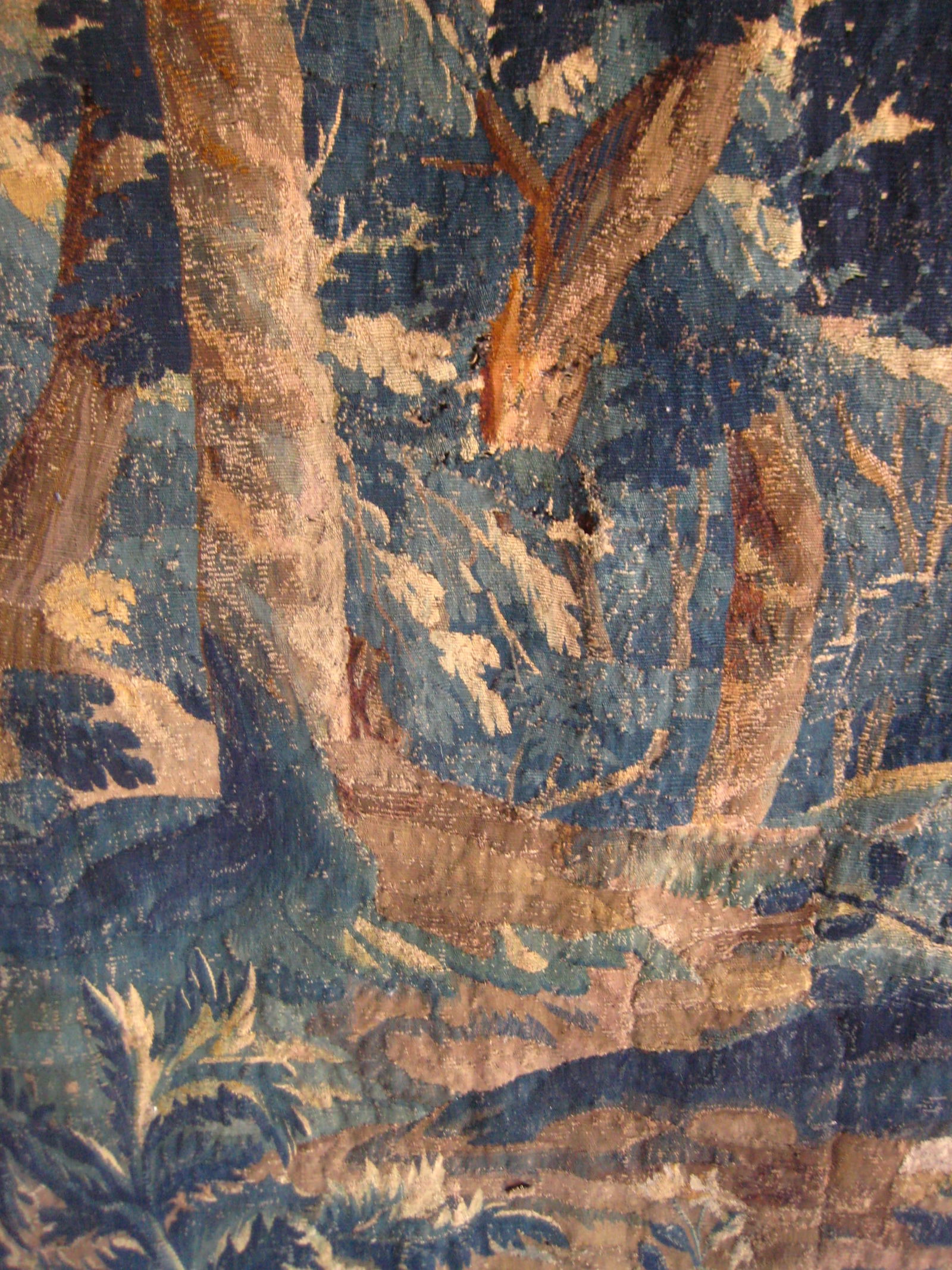 Flemish Tapestry Verdure Scene of a Forest XVIII Century - 6