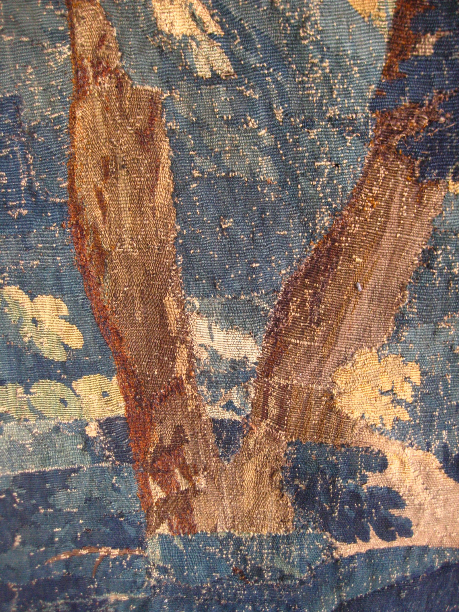 Flemish Tapestry Verdure Scene of a Forest XVIII Century - 9