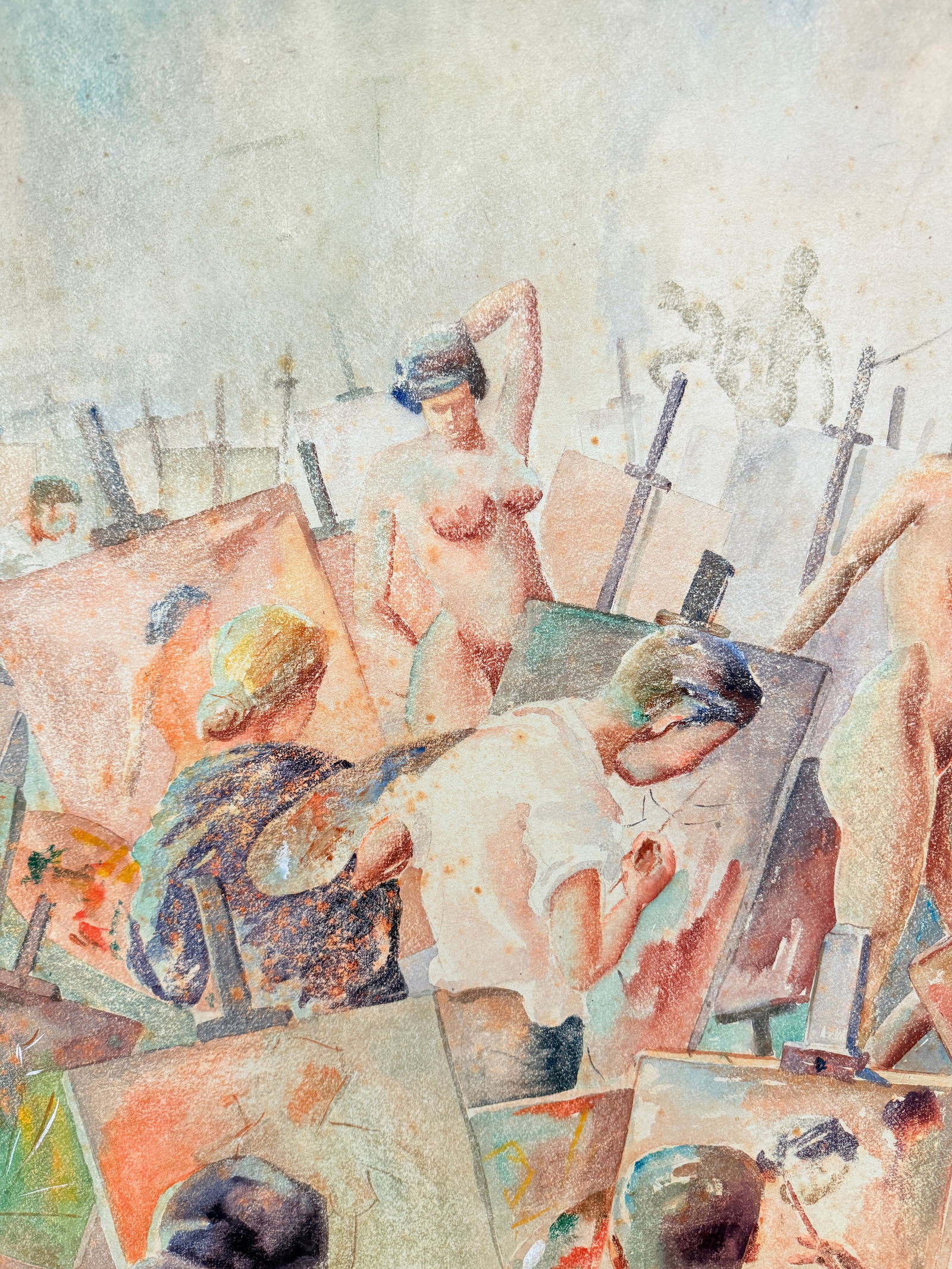 Martin J. Murray (American, 1908–1997) Nude Art Class Scene Study 1954 - 10