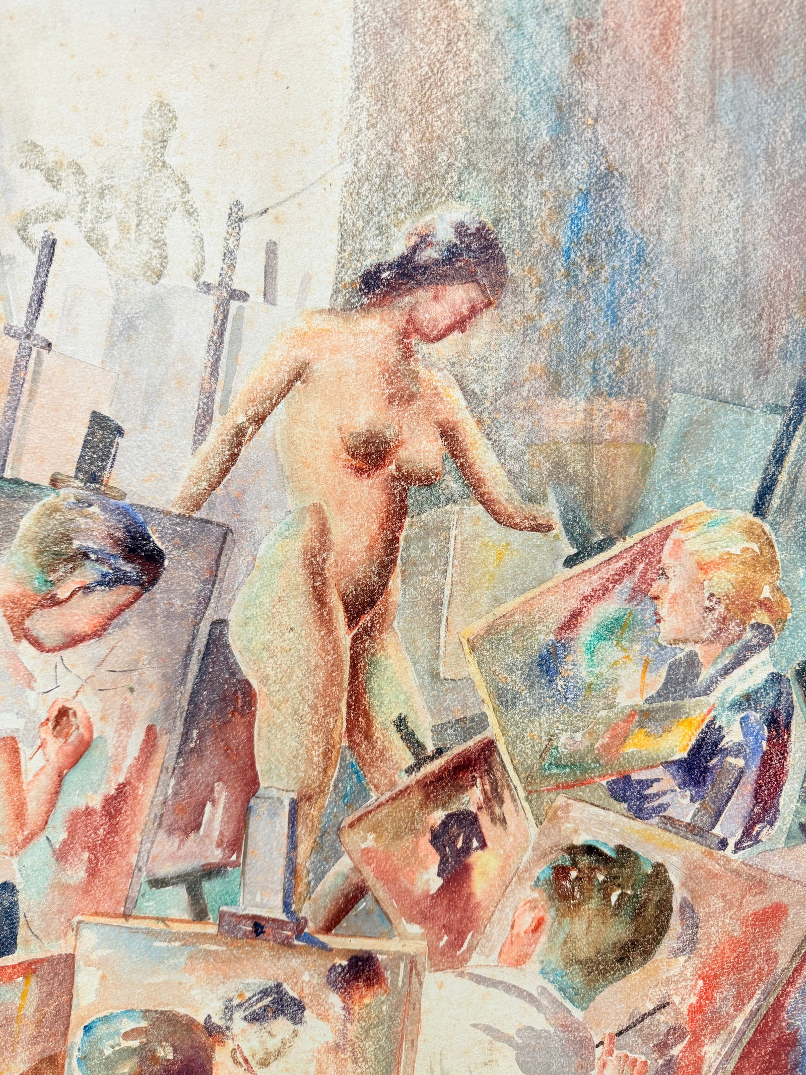 Martin J. Murray (American, 1908–1997) Nude Art Class Scene Study 1954 - 11