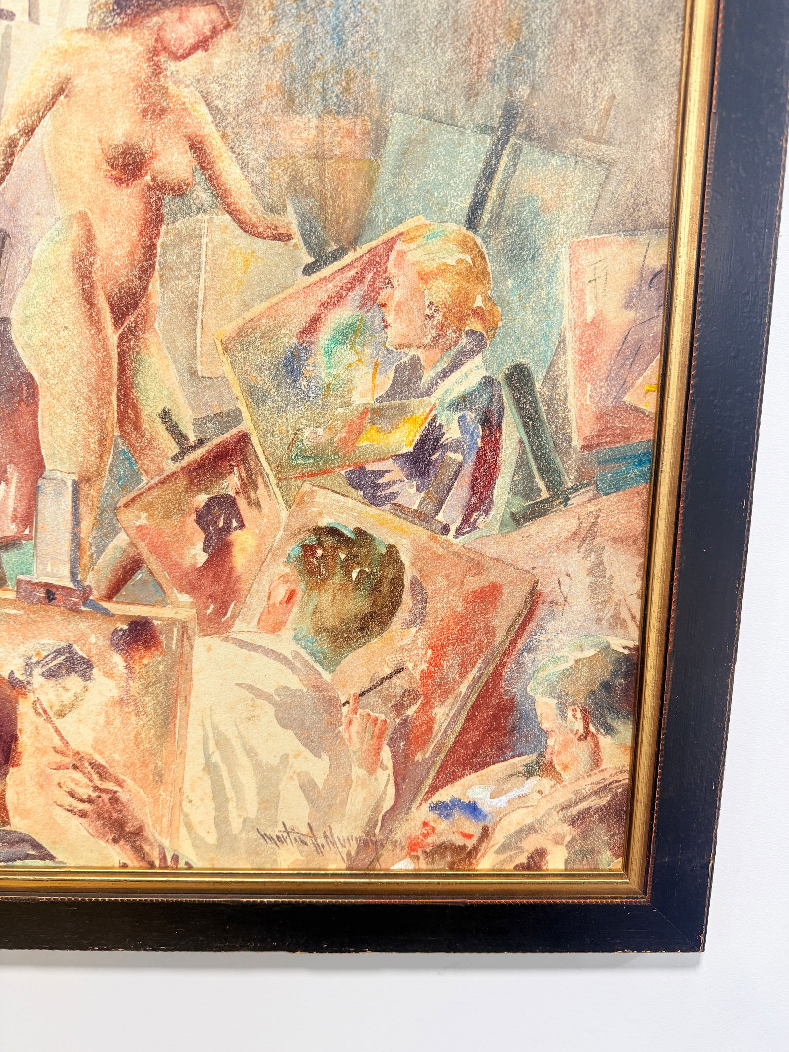 Martin J. Murray (American, 1908–1997) Nude Art Class Scene Study 1954 - 9