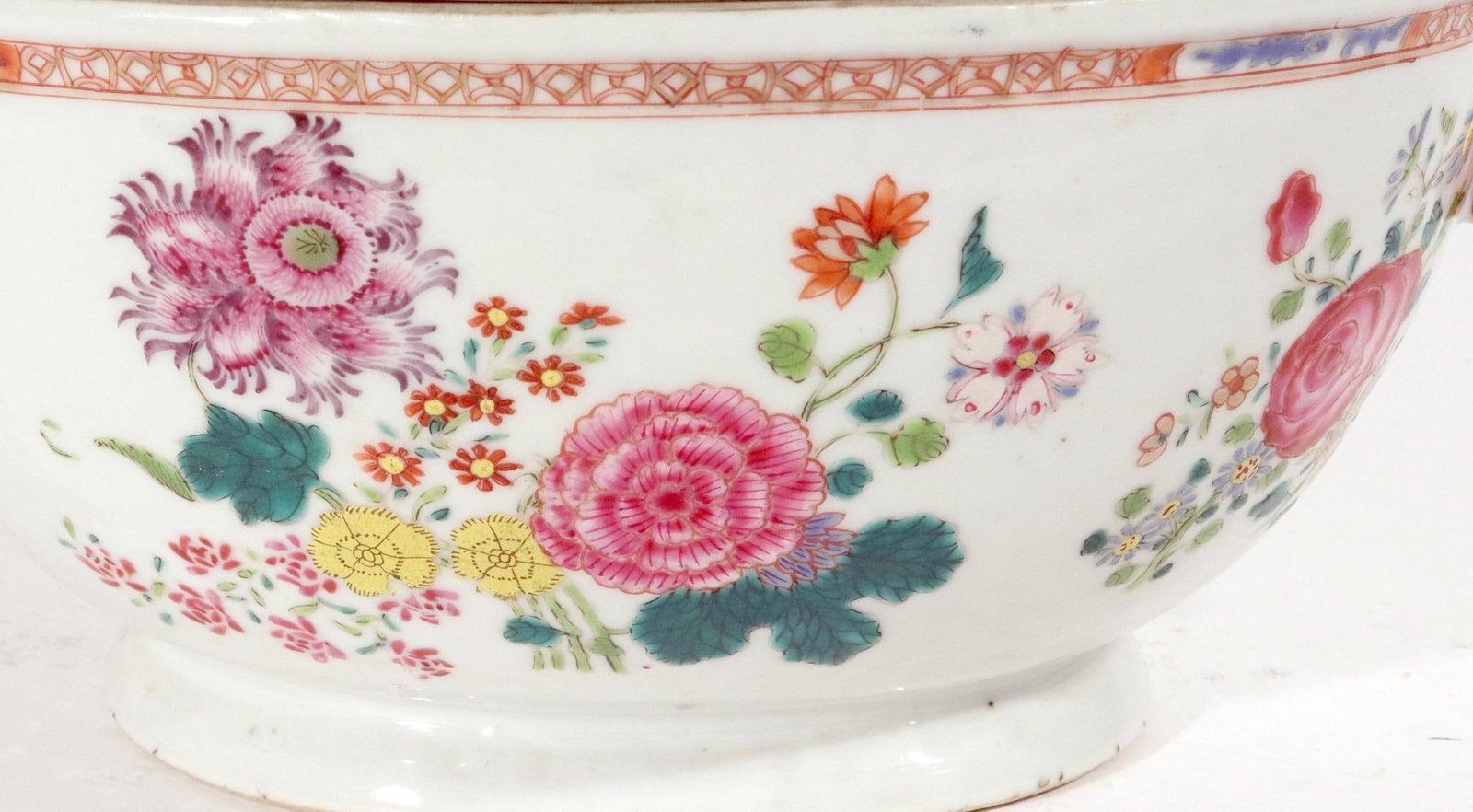 Chinese Export Famille Rose Porcelain Soup Tureen, Cover & Stand - 11