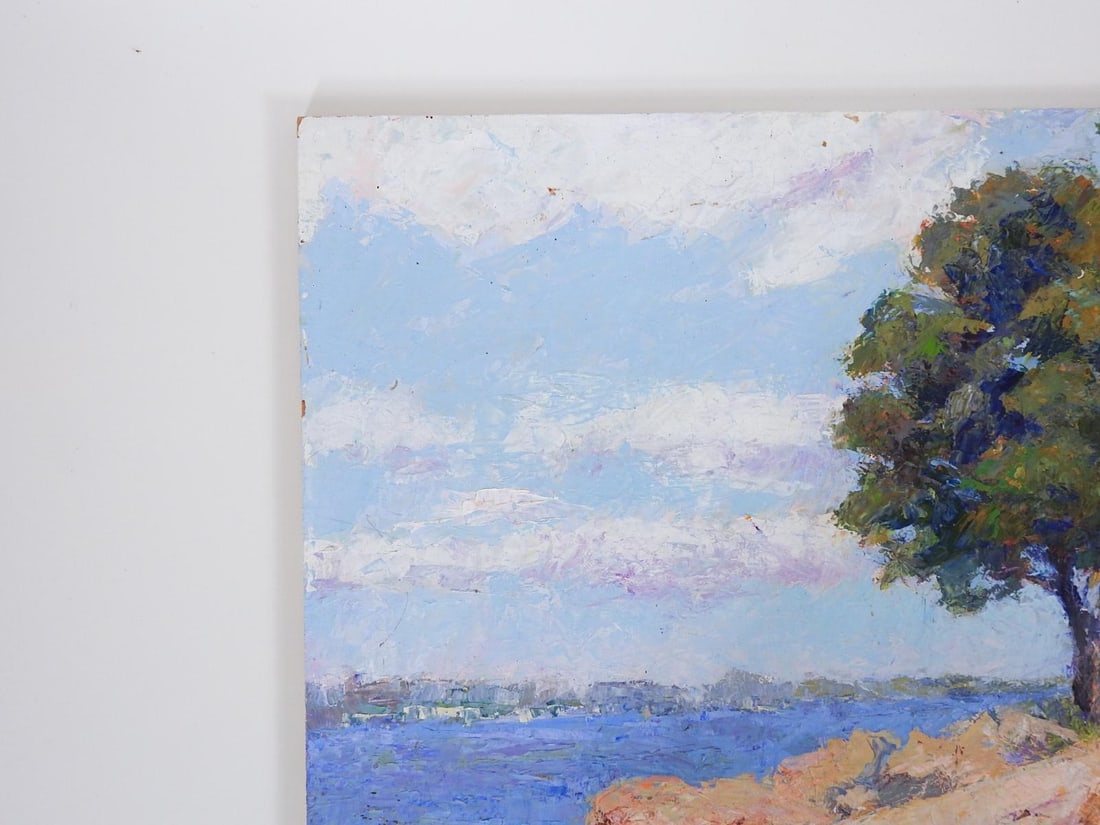 Early 21st Century Plein Air Impressionist Coastal Landscape Painting - 2