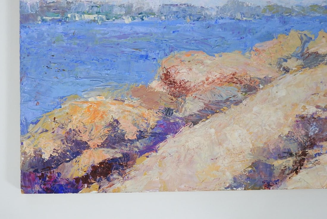 Early 21st Century Plein Air Impressionist Coastal Landscape Painting - 5