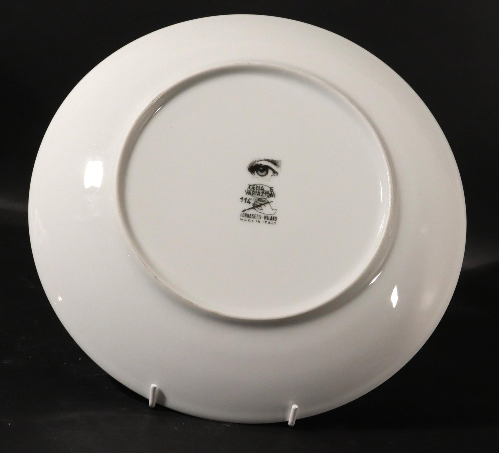 Fornasetti Porcelain Themes & Variation Plate, Number 114 - 2