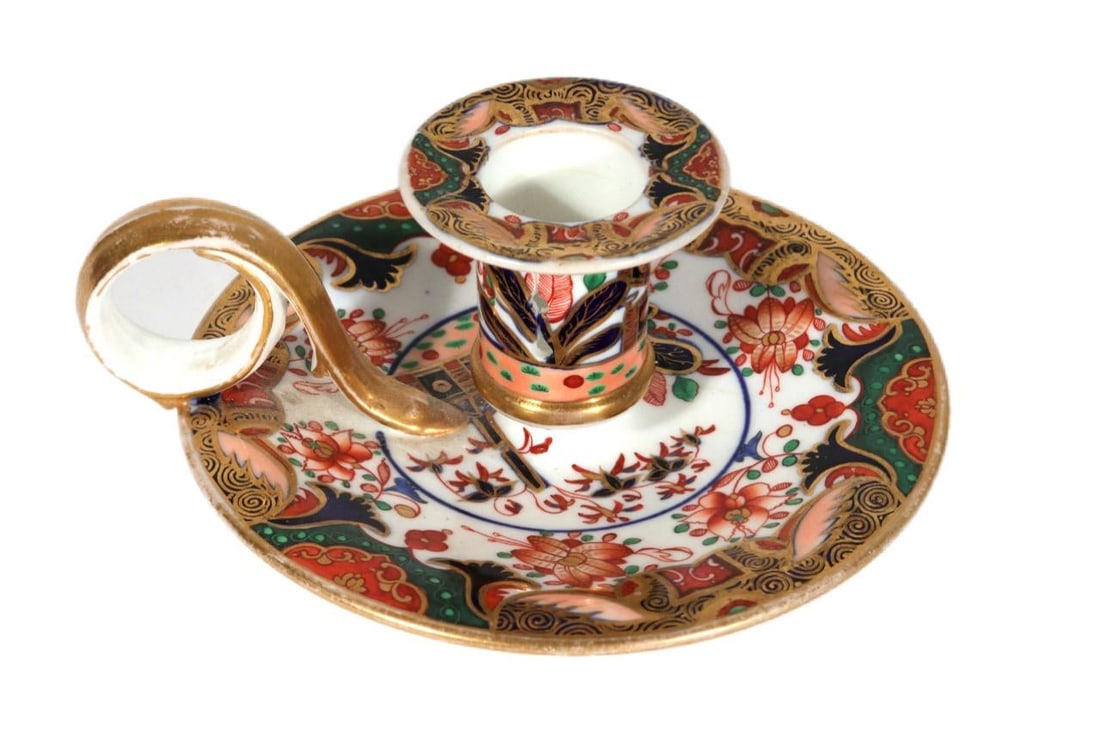 Spode Porcelain Pattern No. 967 Chamberstick - 3