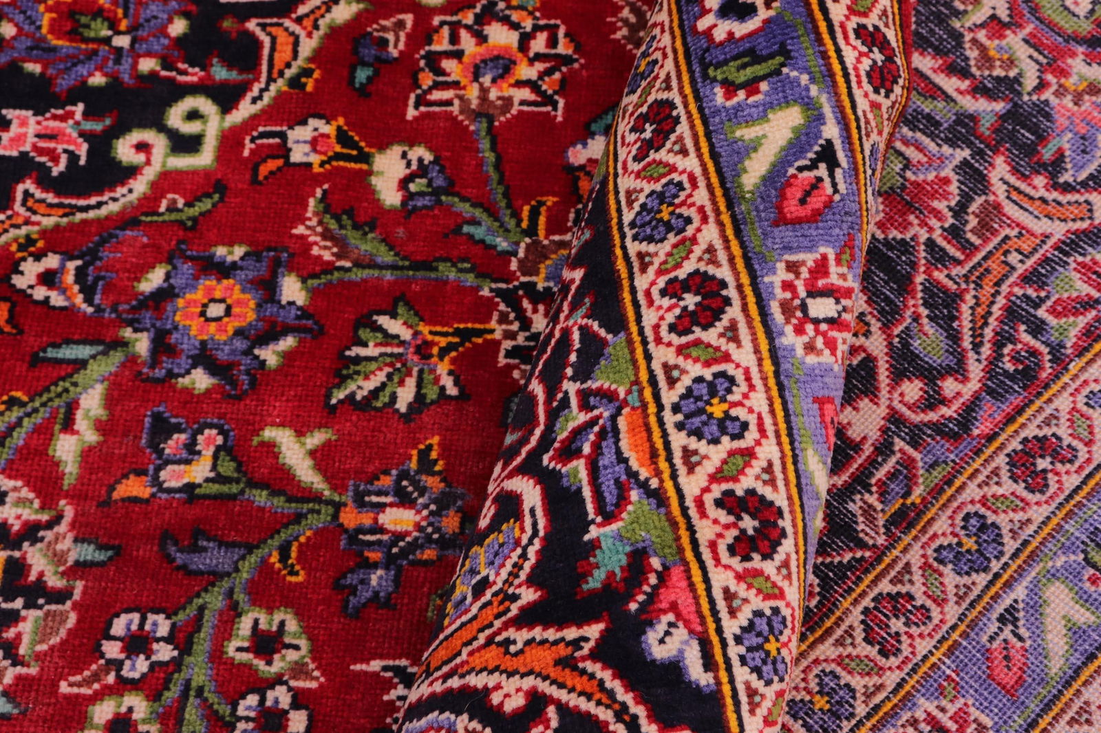 1960s 9'9" X 12'9" Hand-Knotted Wool Area Rug - Traditional Medallion - 4