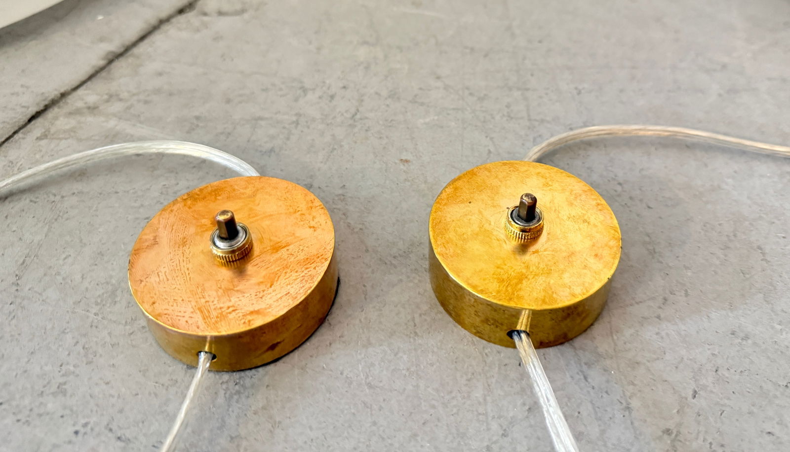 Pair of Sandblasted Lucite Torchieres by Karl Springer From 70's - 7