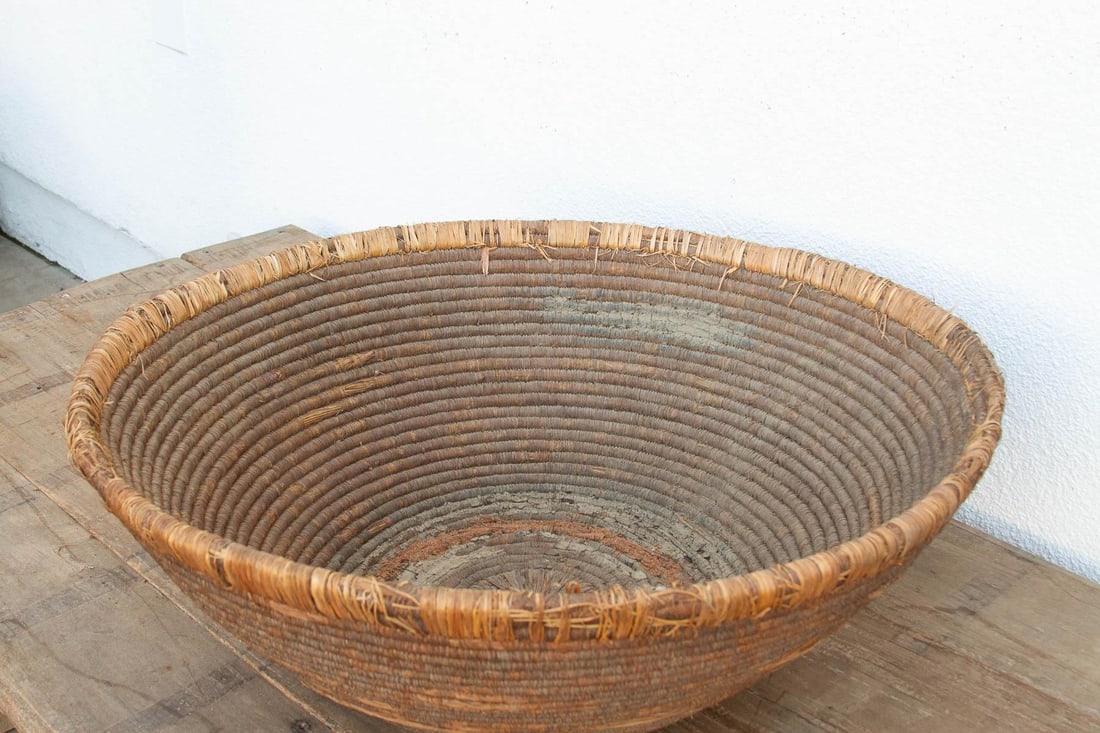 Large Antique Nomadic Harvest Bowl - 4