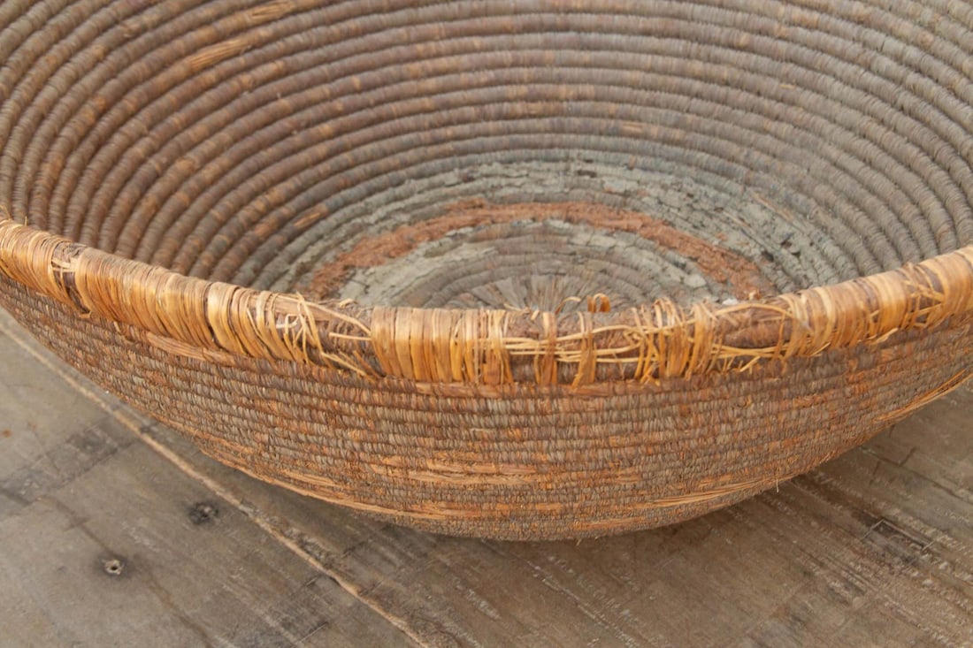 Large Antique Nomadic Harvest Bowl - 5