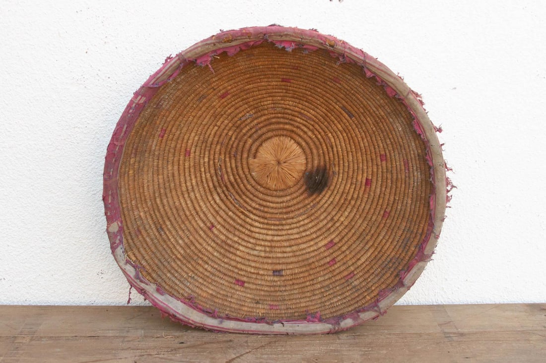 24"Dm Antique Harvest Coiled Basket - 5