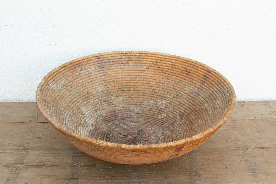 Large Tribal Pattern Nomadic Harvest Bowl - 4