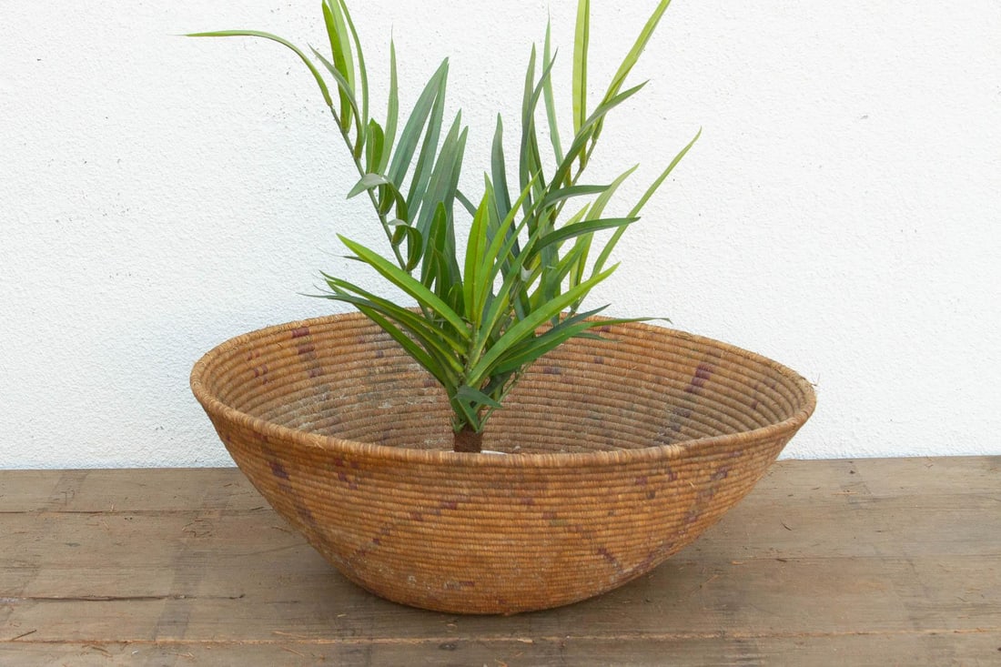 Large Tribal Pattern Nomadic Harvest Bowl - 8