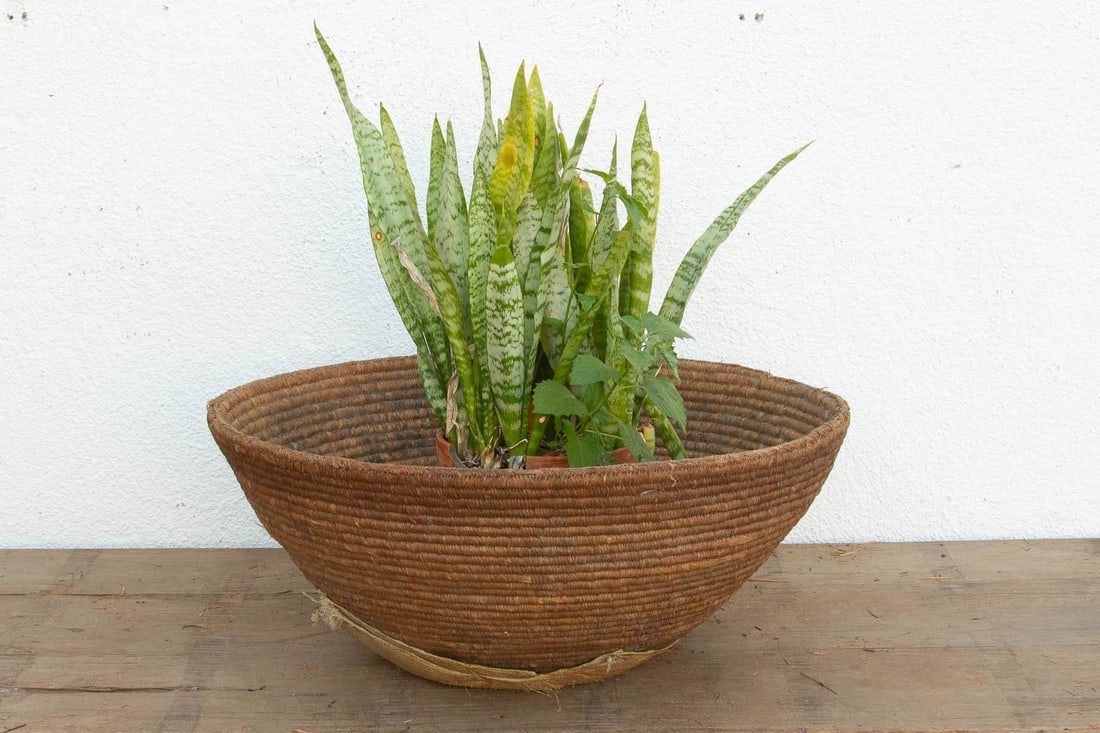 Large 25" Dm Nomadic Basket With Center Patch - 2