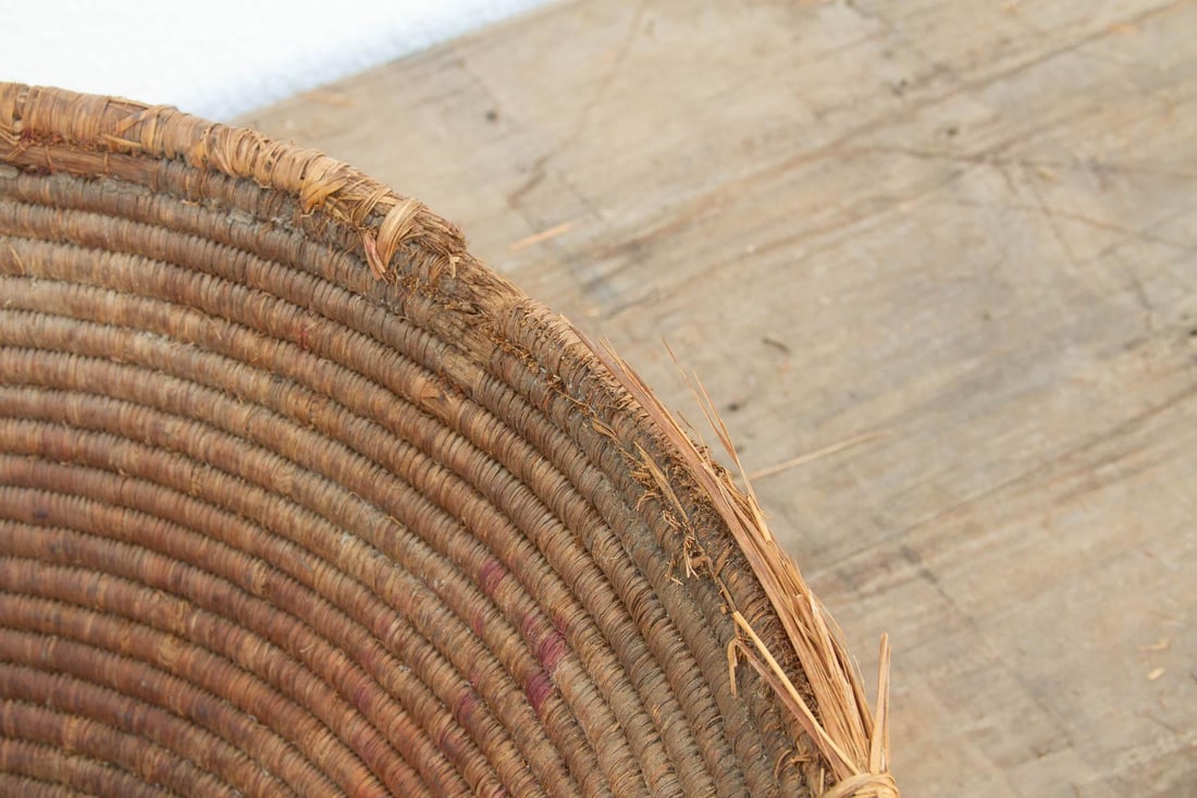 Large Antique 28" Dm Tribal Harvest Bowl - 8