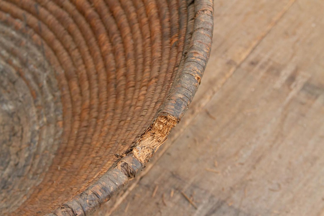 Antique Weathered Patina Harvesting Bowl - 3