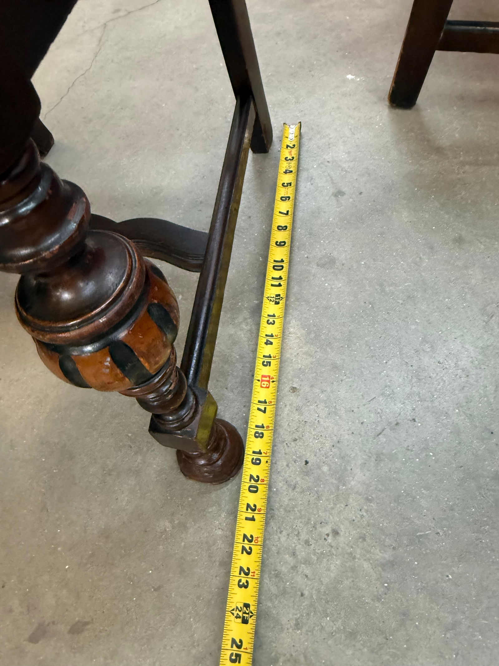 1920s Queen Ann Style Hand Carved European English Tudor Style Dining Side Chair Pair - 8