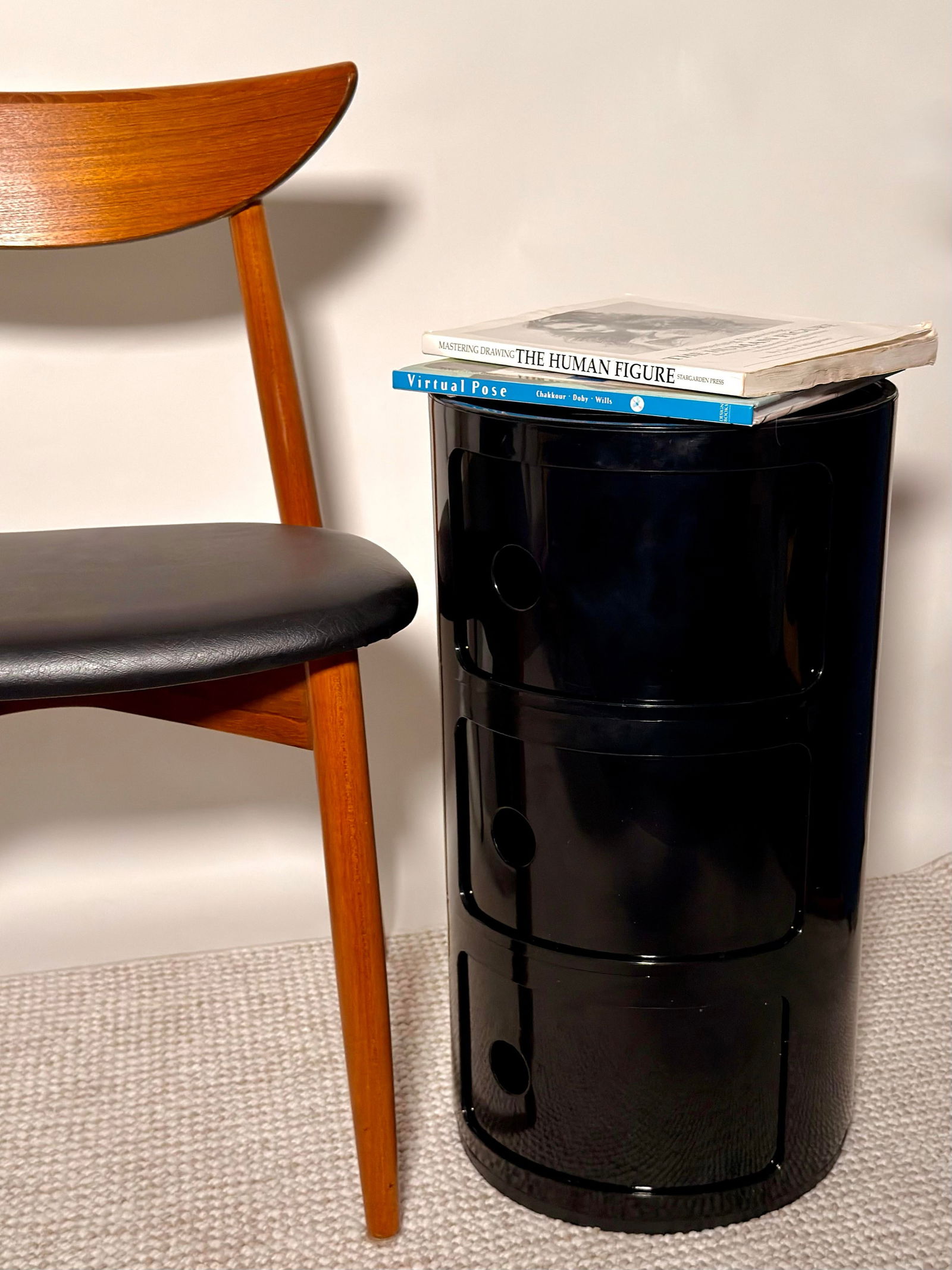 1960s Danish Modern Teak Dining Chairs, Sculptural Scandinavian Pair - 6