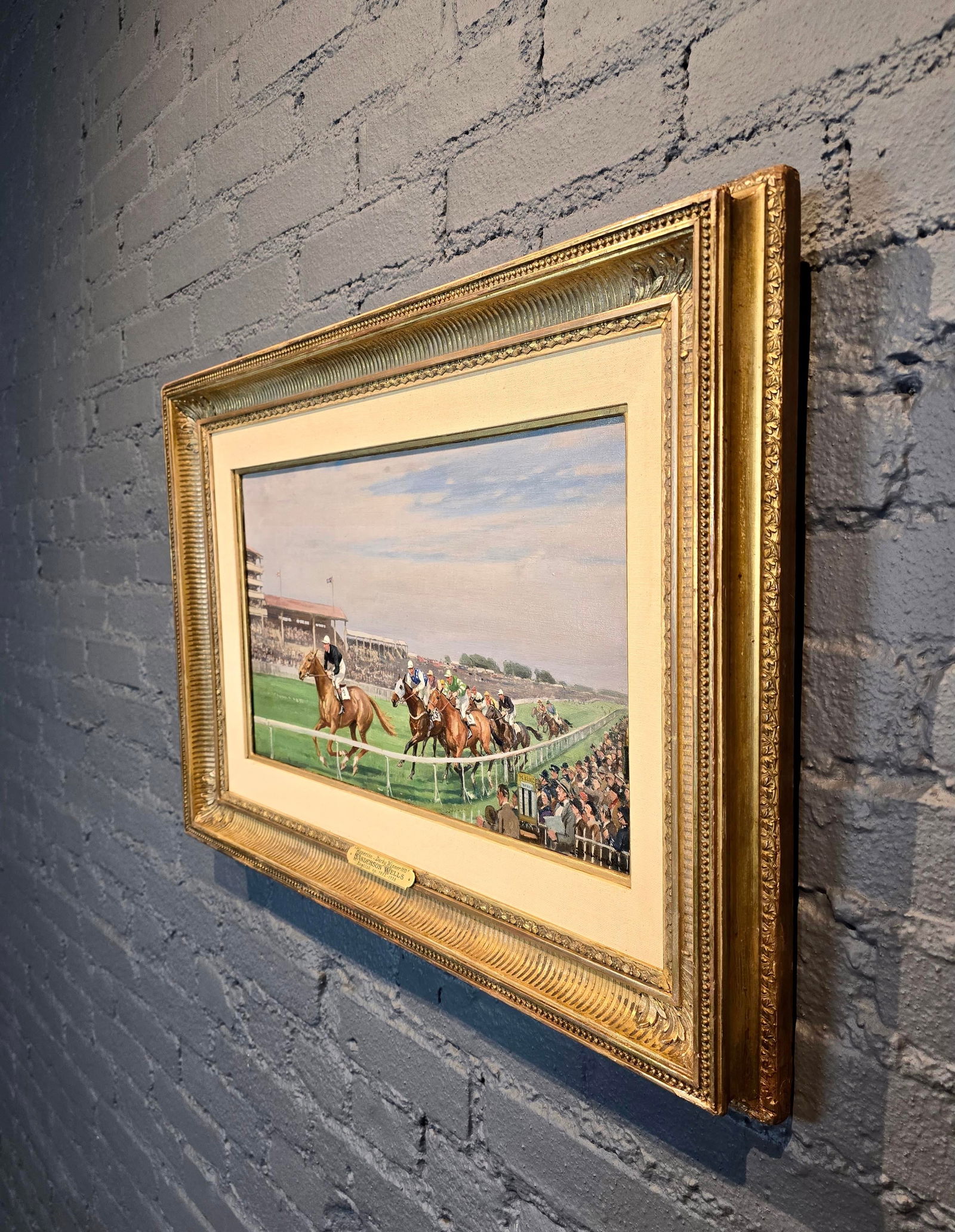 Sanderson Wells- Hyperium 1933 Epson Derby Horse Race Winner -Oil Painting - 10