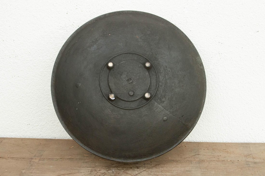 Antique Southern India Bronze Urli Vessel - 8