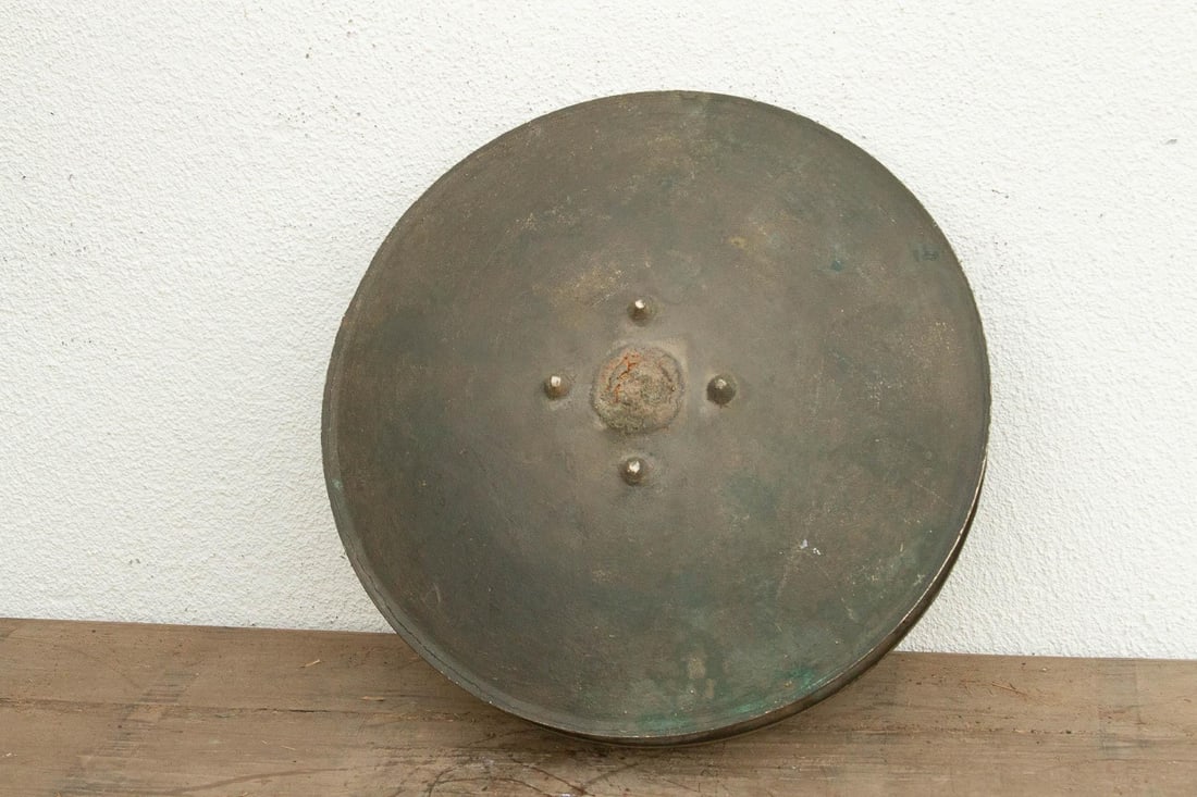 Rare Patinated Bronze Urli From Southern India - 7