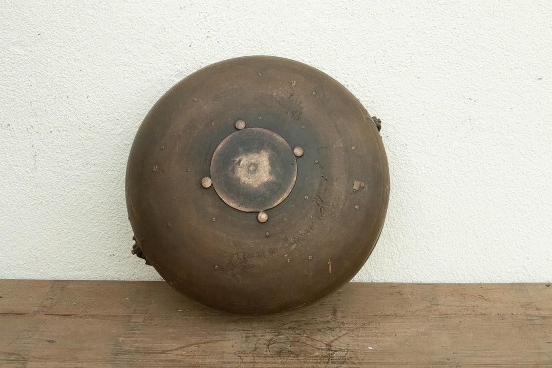 Handcast Indian Bronze Temple Urli - 6