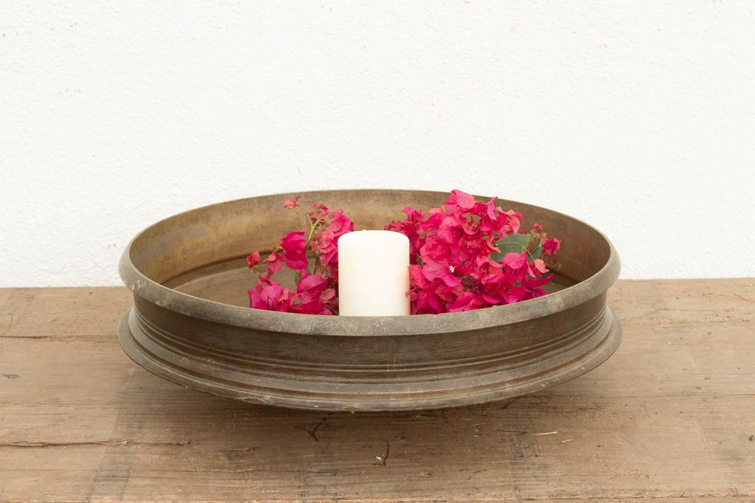 19th Century Golden Bronze Indian Bowl - 2