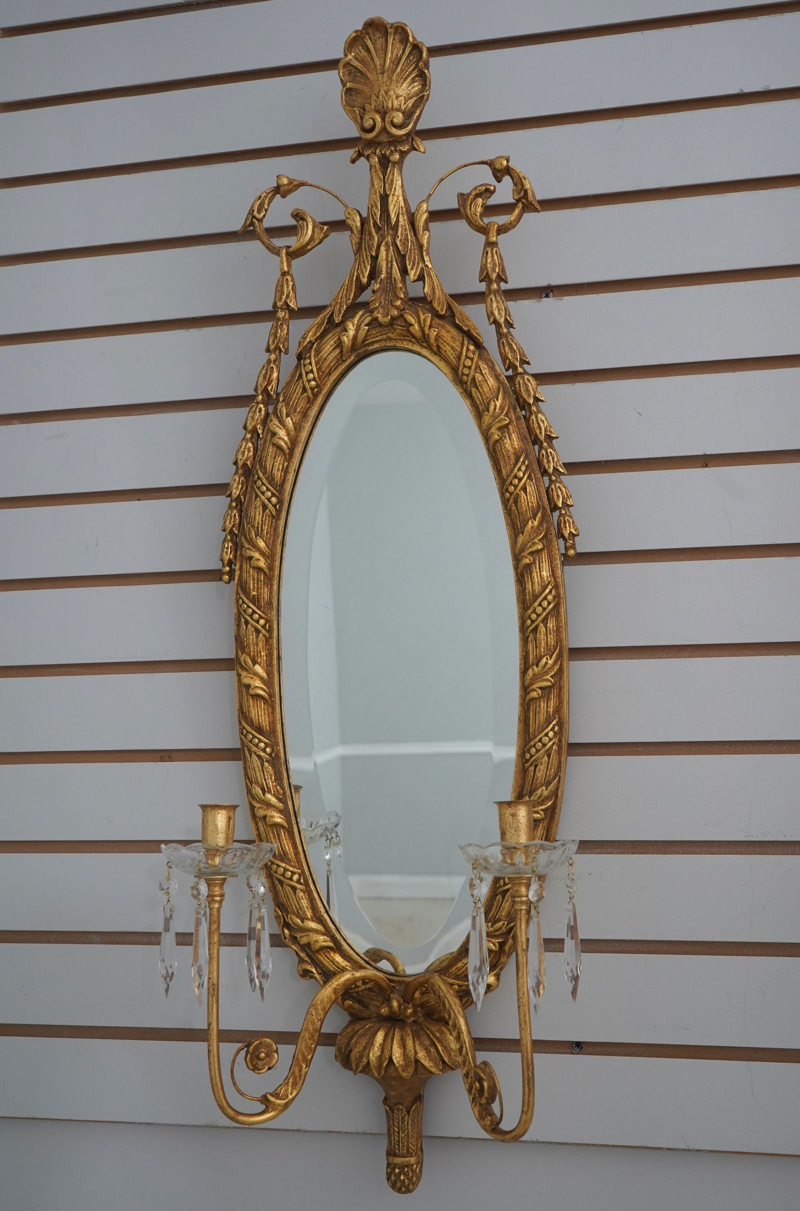 Pair Friedman Brothers Gold Gilt Candelabra Sconces - 3