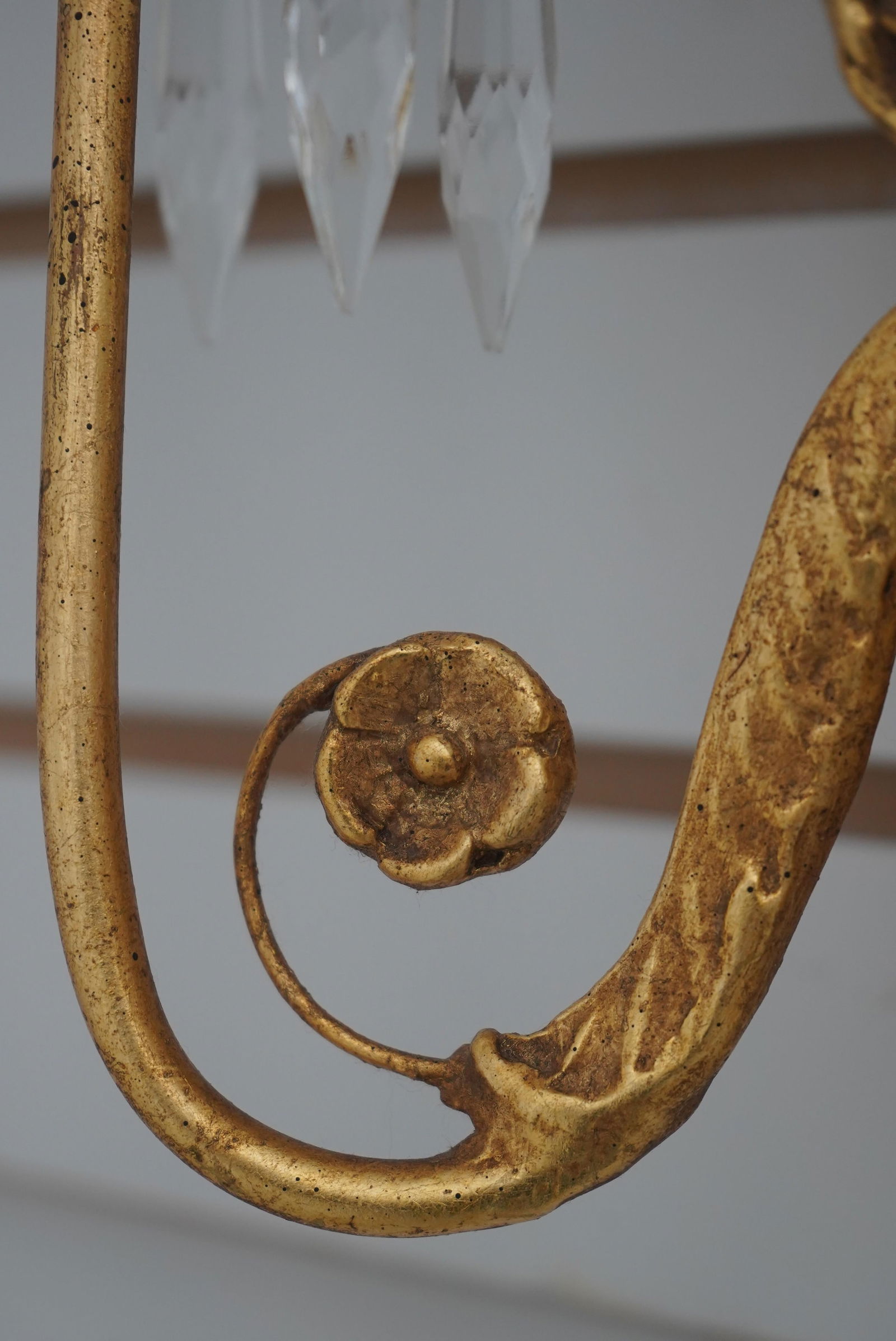 Pair Friedman Brothers Gold Gilt Candelabra Sconces - 4