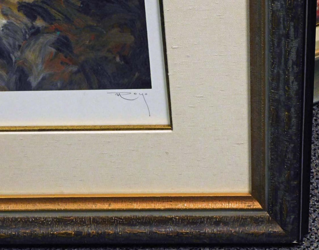 Royo "Cala en Mallorca" Spain, Hand Signed & Numbered Art, Ocean Flower #70/225 - 6