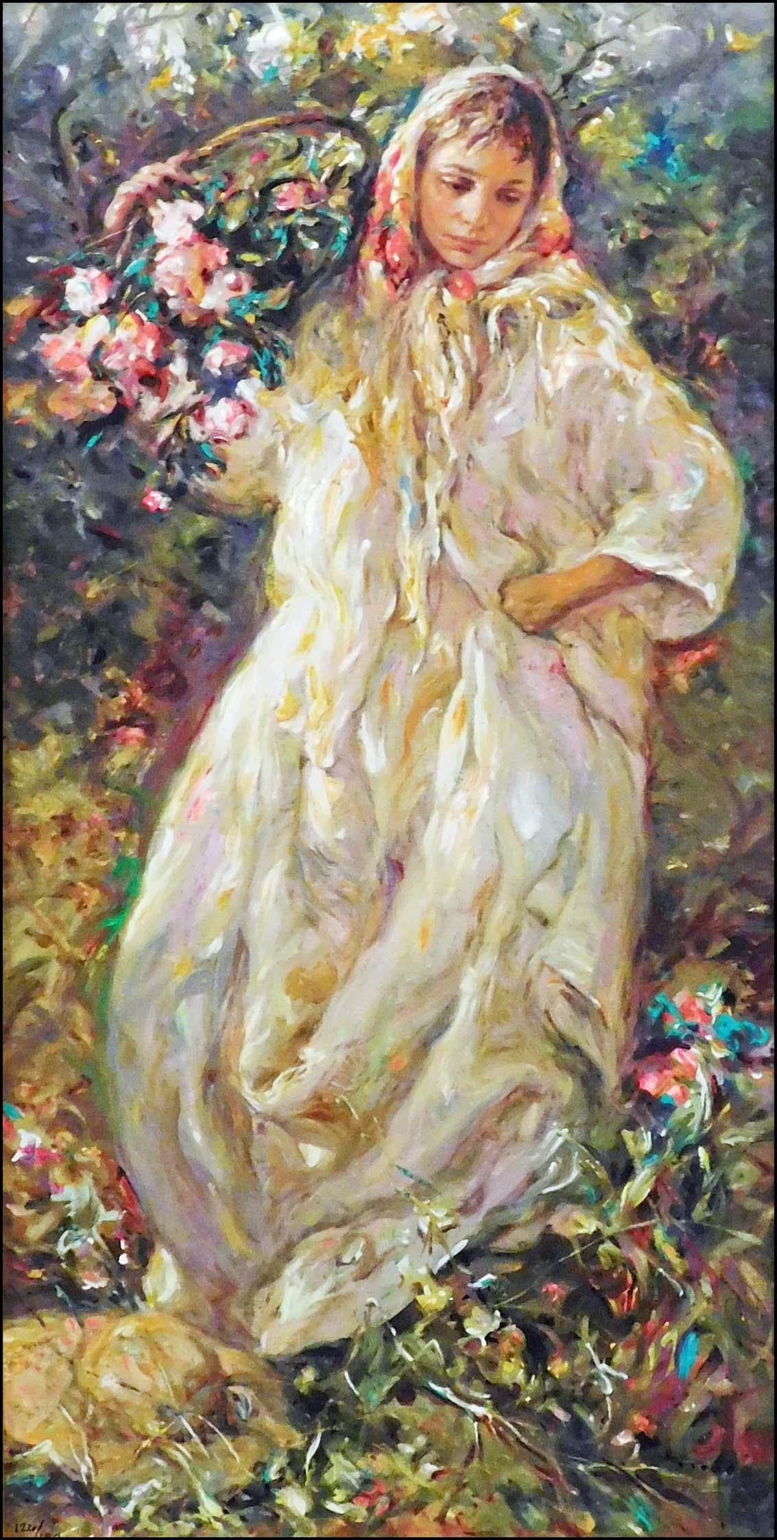 Royo "Fall" From the Four Seasons Suite Signed &Numbered Art Board Flower Framed - 2